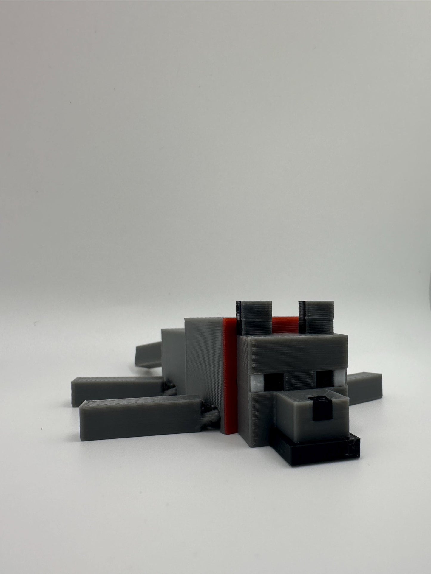 Wolf Figure | Articulated Dog Toy & Pixel Art Desk Decor | Unique Home/Office Accessory