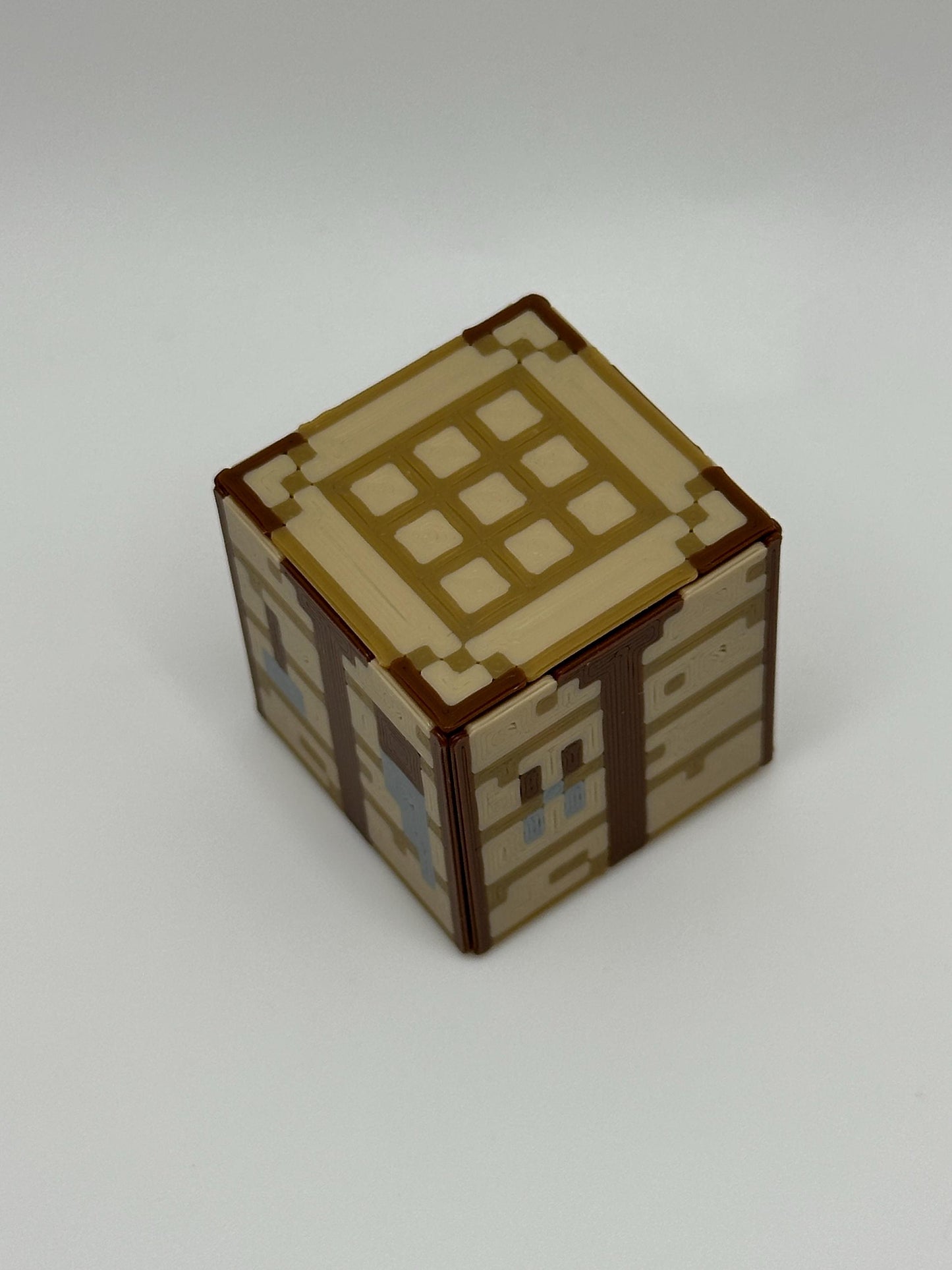 Crafting Block – 3D Printed Single Display Cube | Pixelated Style Decor