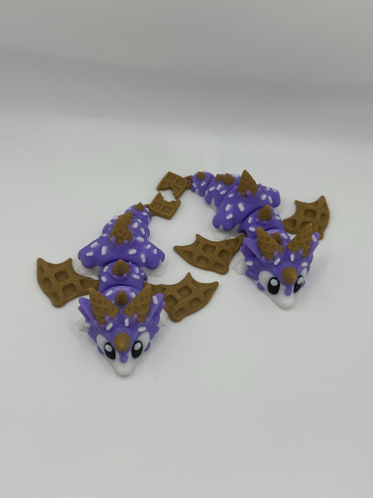 Sugar Rush Dragon Figurine: Articulated 3D Printed Fidget Toy
