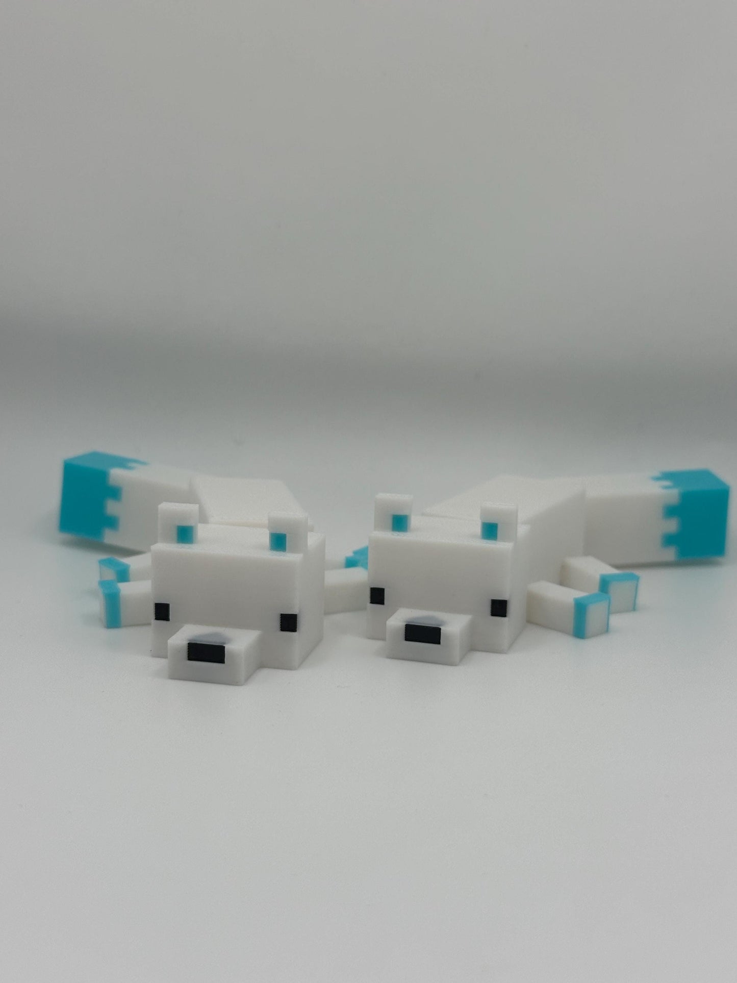 3D Printed Articulated Snow Fox: Pixel Toy