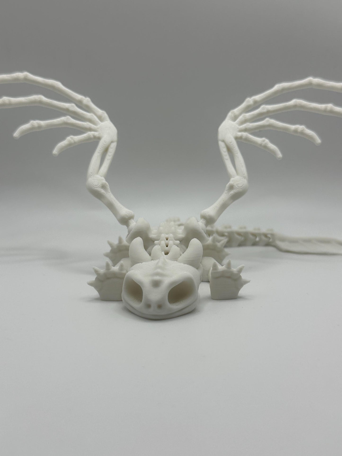 Spooky Skeleton Dragon – Fully Articulated Skeleton Dragon with Poseable Wings & Joints | Saber3D Authorized Seller