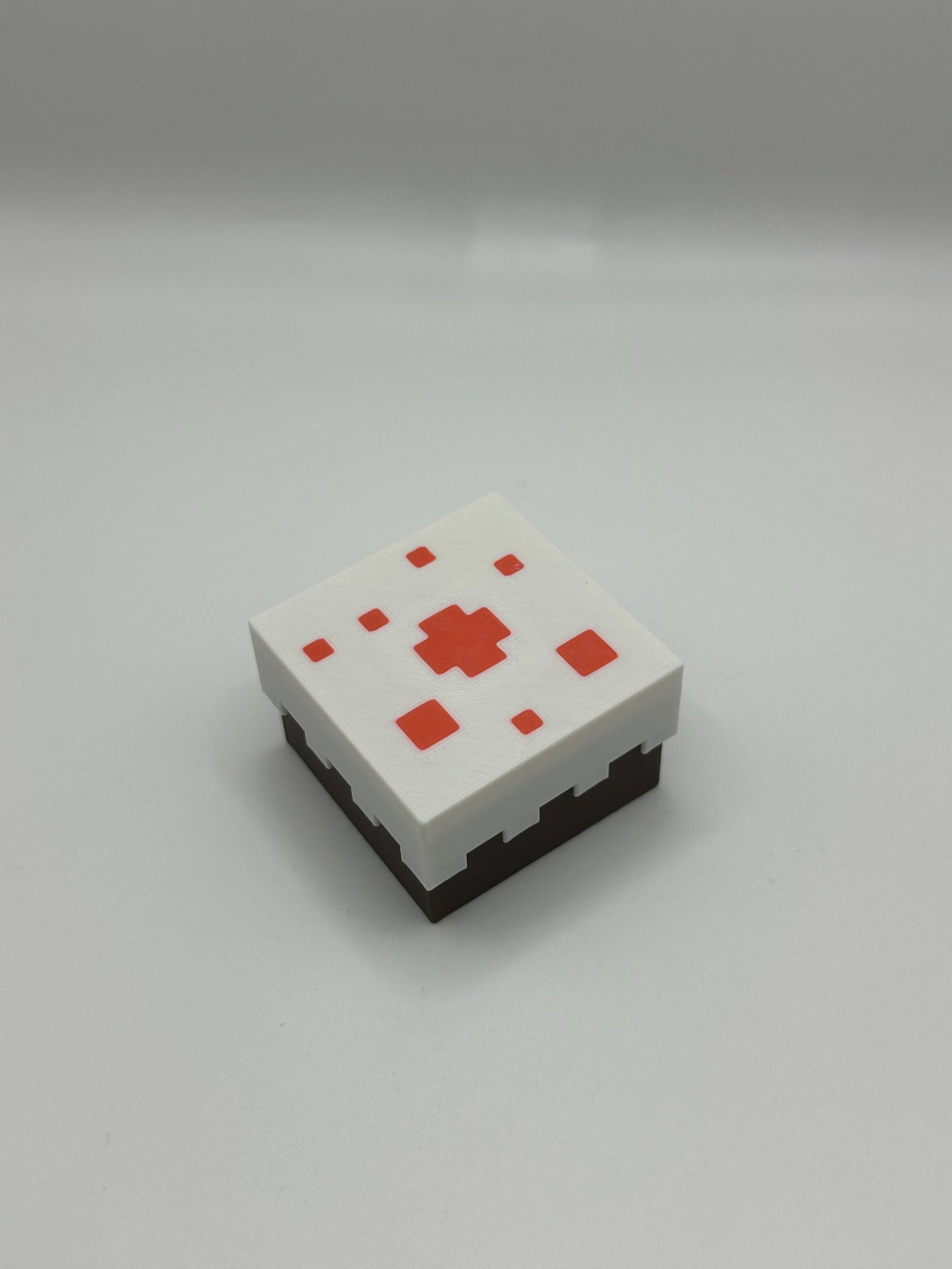 Pixelated Cake Fidget Cube | Mechanical Switch Clicker | Gaming Desk Toy