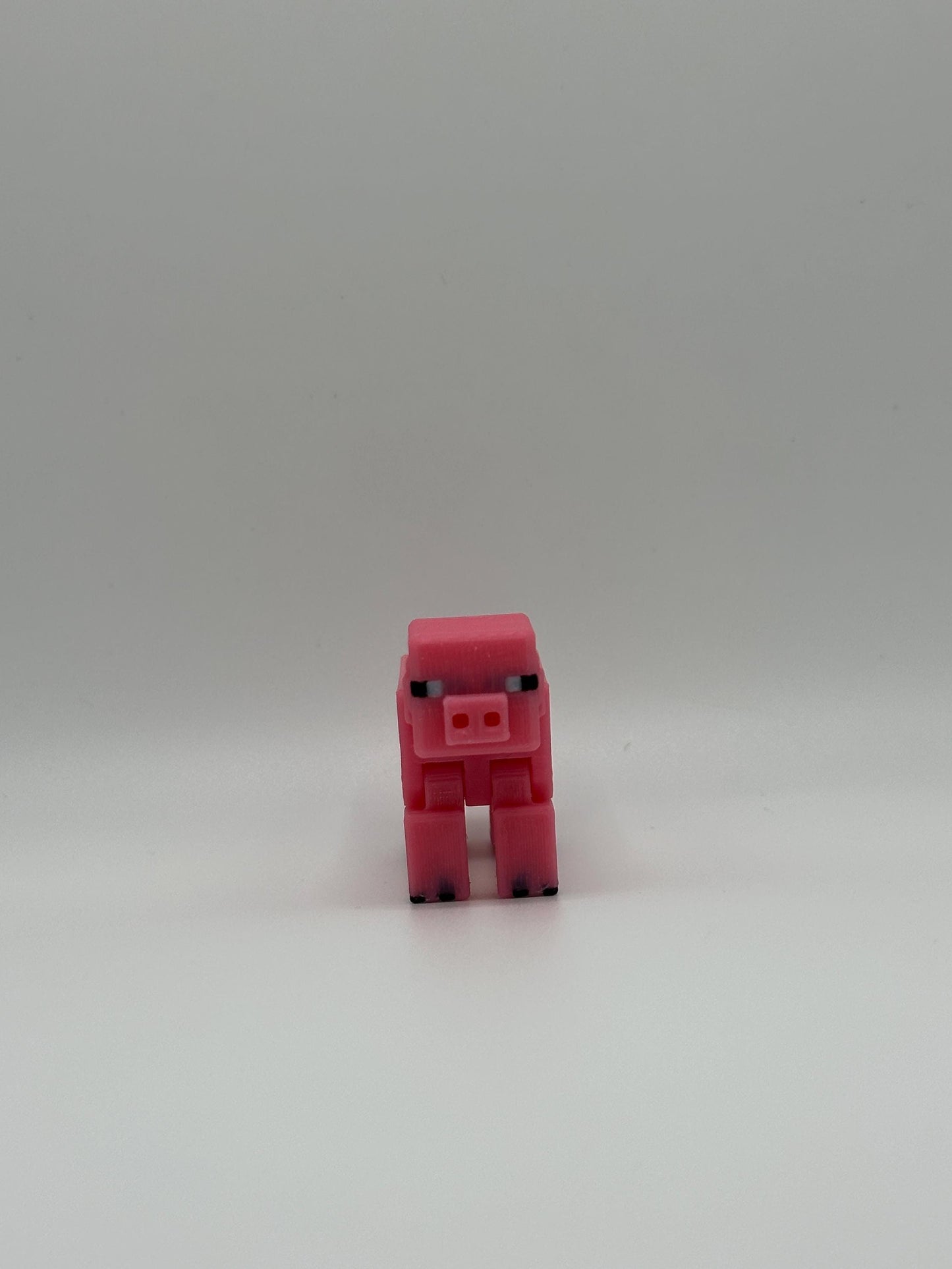 Sandbox Articulated Pig | 3D Printed Pixel Style Animal | Gamer Gift