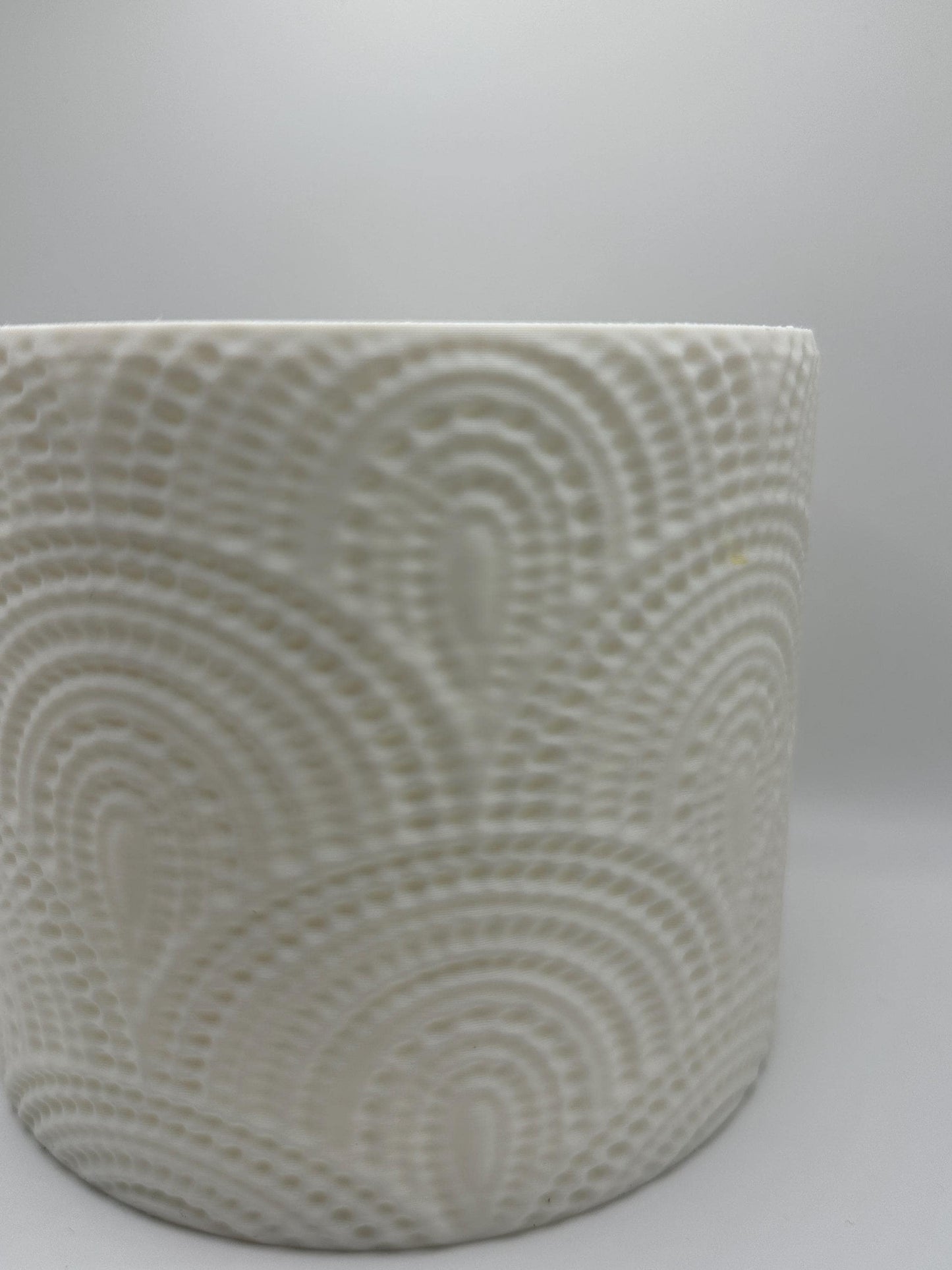 Textured Modern Indoor Planter – Black or White Decorative Pot for Houseplants
