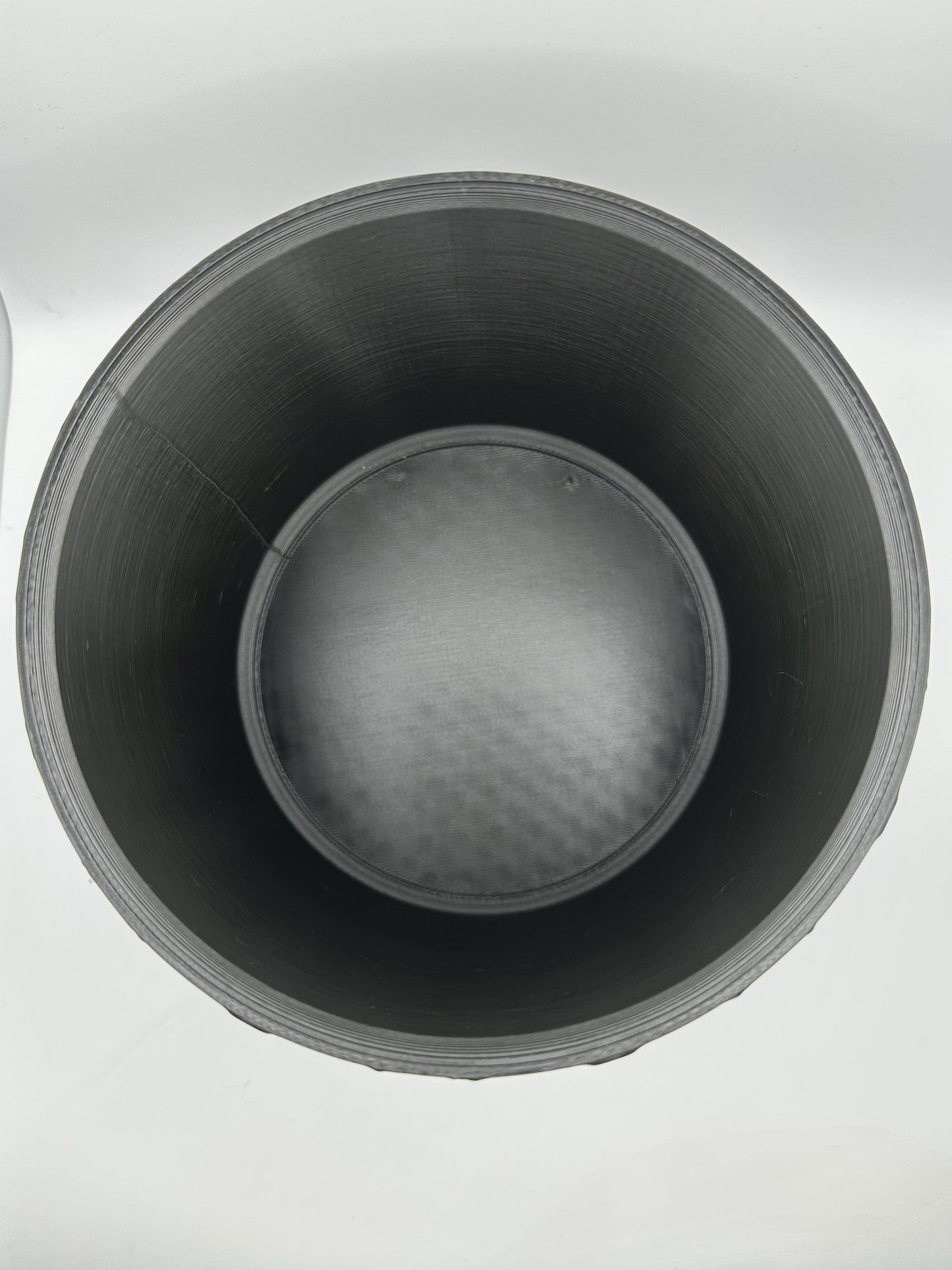 Modern Geometric Plant Pot: Textured Indoor Planter, Black or White