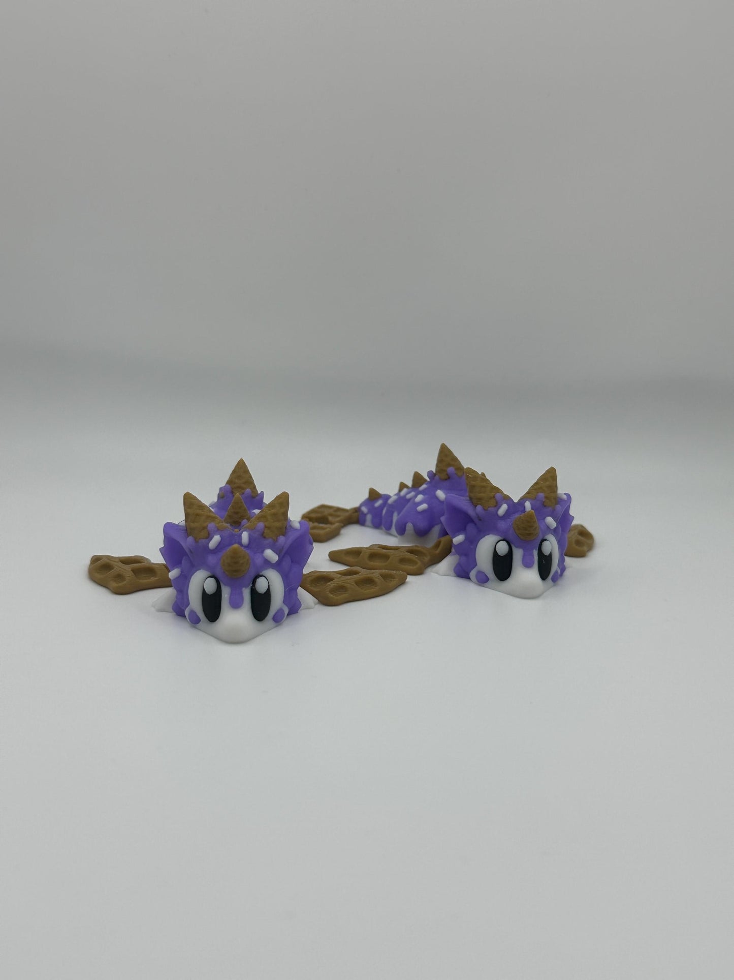 Sugar Rush Dragon Figurine: Articulated 3D Printed Fidget Toy