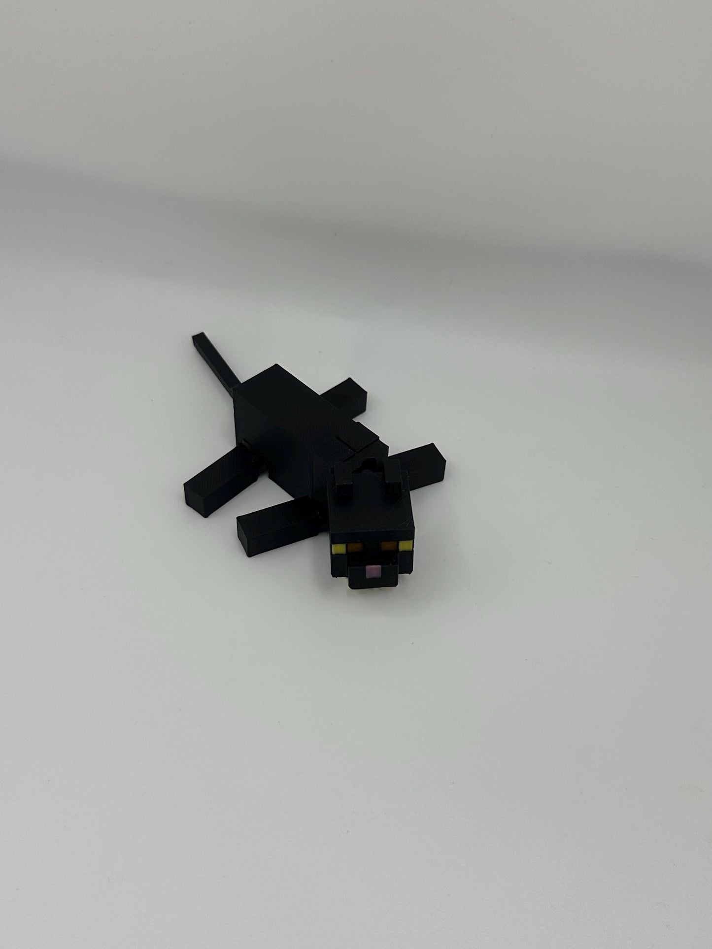 Black Cat | Articulated 3D Printed Pixel Cat Figurine | Cute Gamer Desk Toy for Fans & Collectors