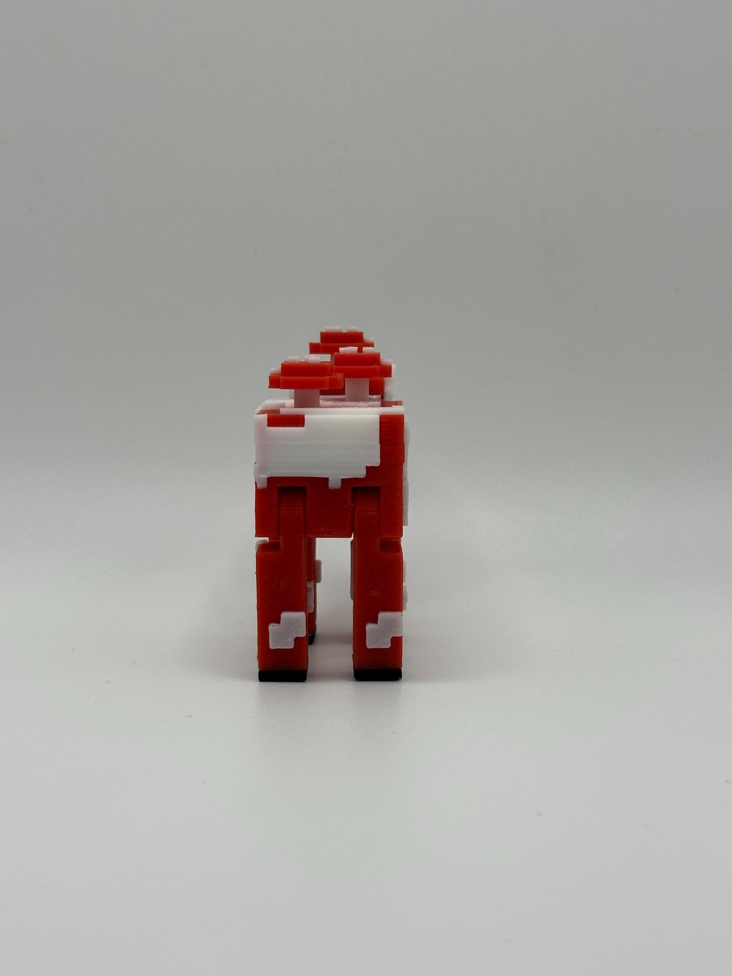 Mushroom Cow | 3D Printed Articulated Bovine Figure | Pixelated Cow | Collector's Gift