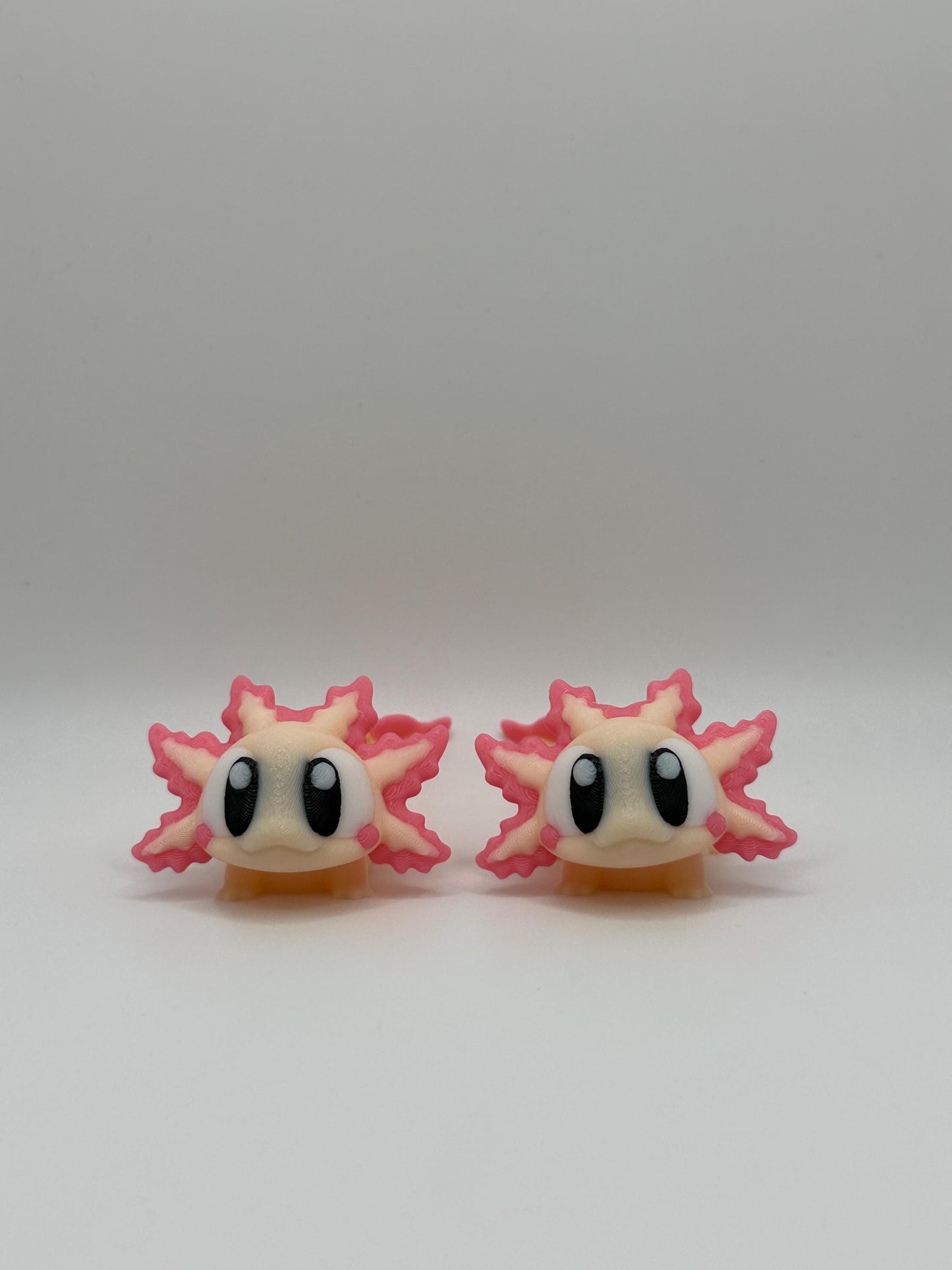 Articulated 3D Printed Axolotl Figurine: Kawaii Desk Fidget Toy
