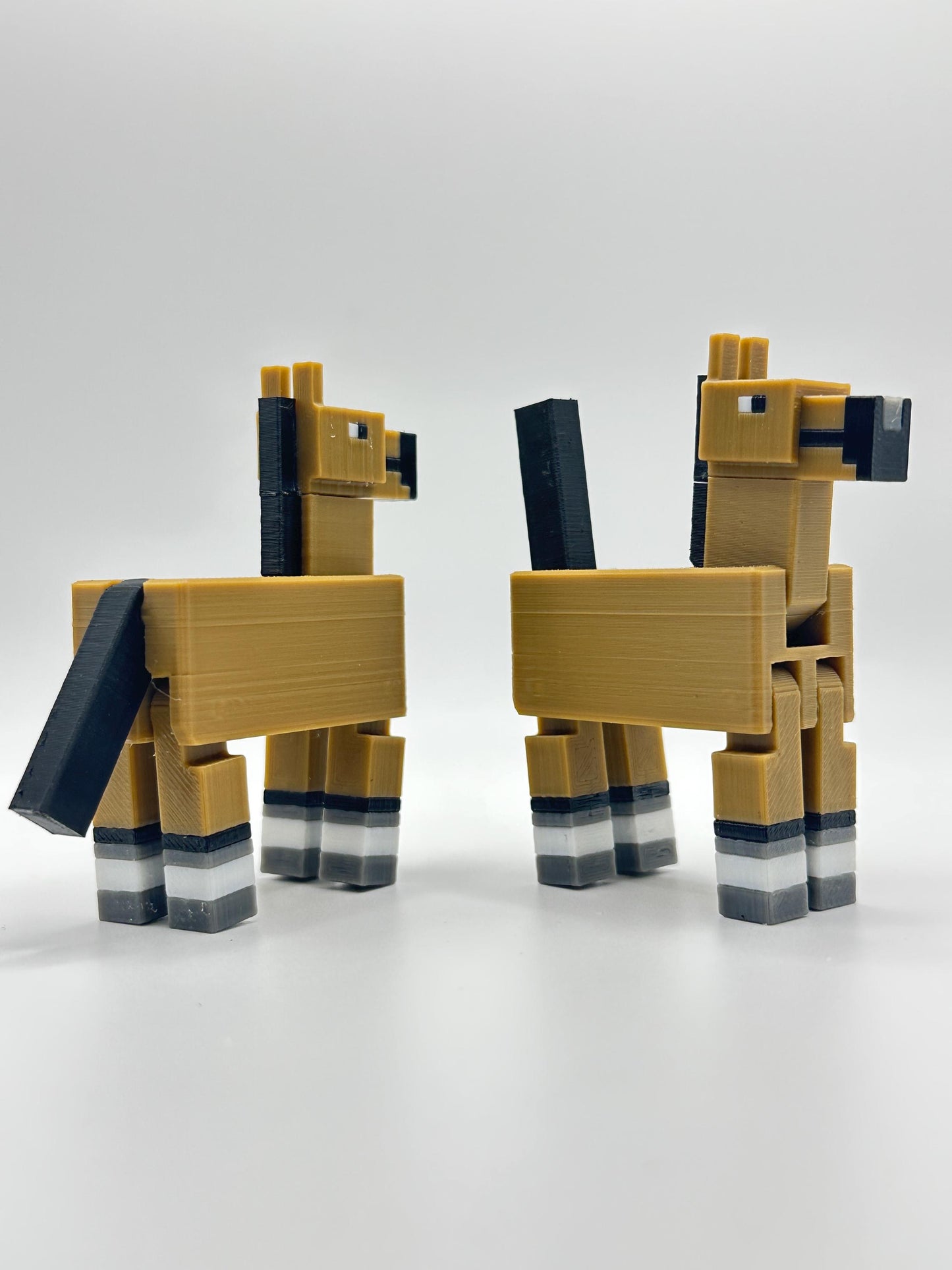 Sandbox Horse β Pixel Style 3D Printed Figure | Articulated Legs | Sold Individually