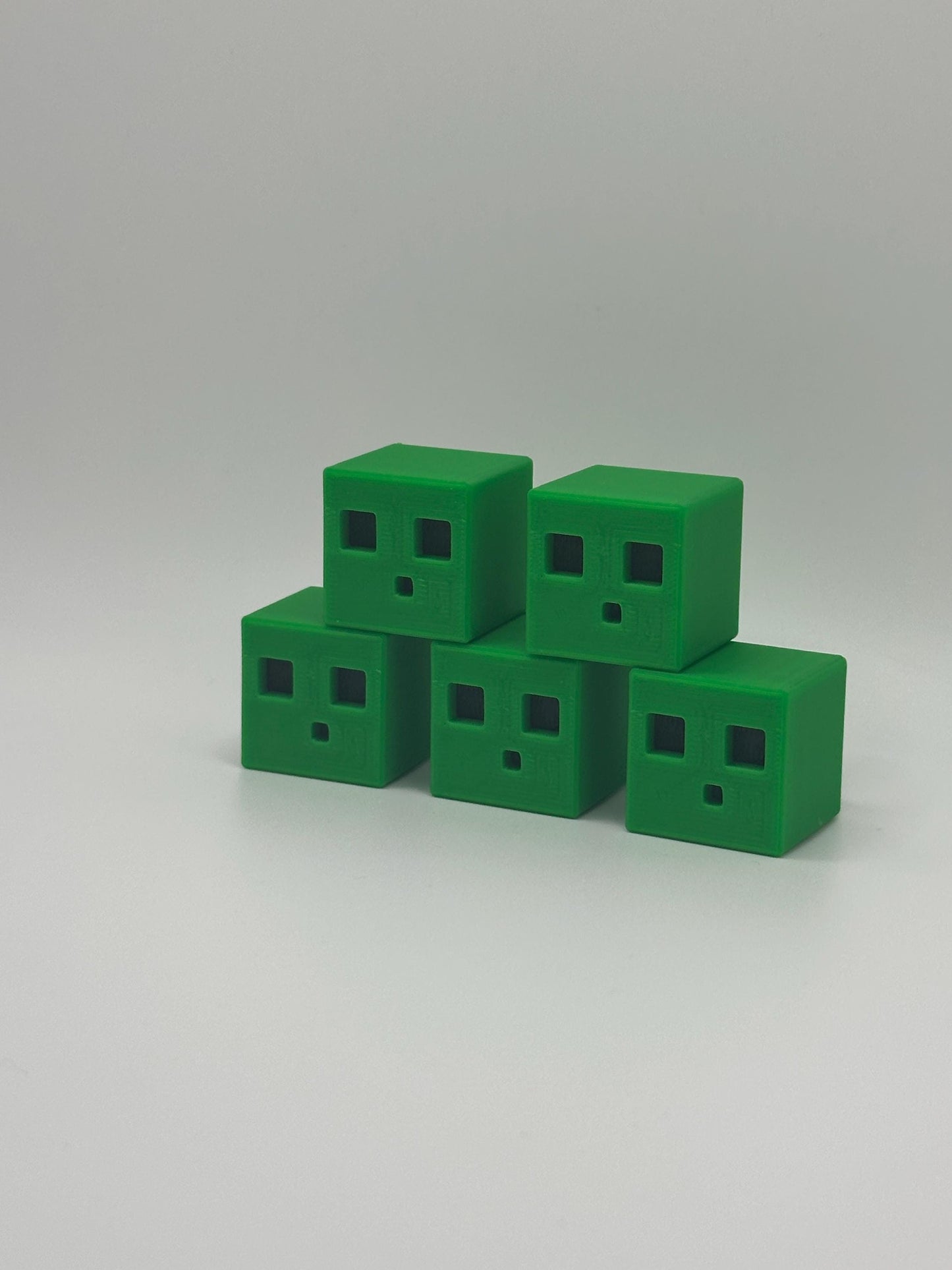 Slime Cube | 3D Printed Green Pixel Slime Desk Toy | Gamer Gift | Cute Office Decor | Collectible Pixel Art