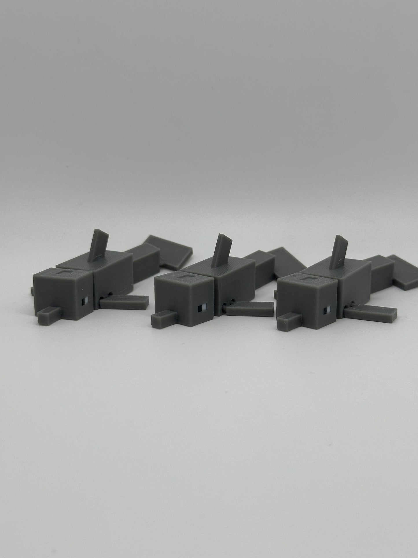 Sandbox Dolphin – 3D Printed Pixel Dolphin Figure for Gamer Gifts, Desk Toys & Collectors