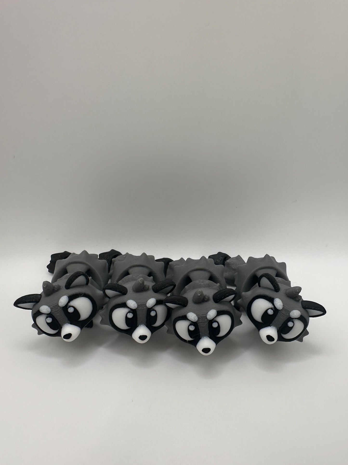 3D Printed Articulated Raccoon Figurine: Movable PLA Collectible