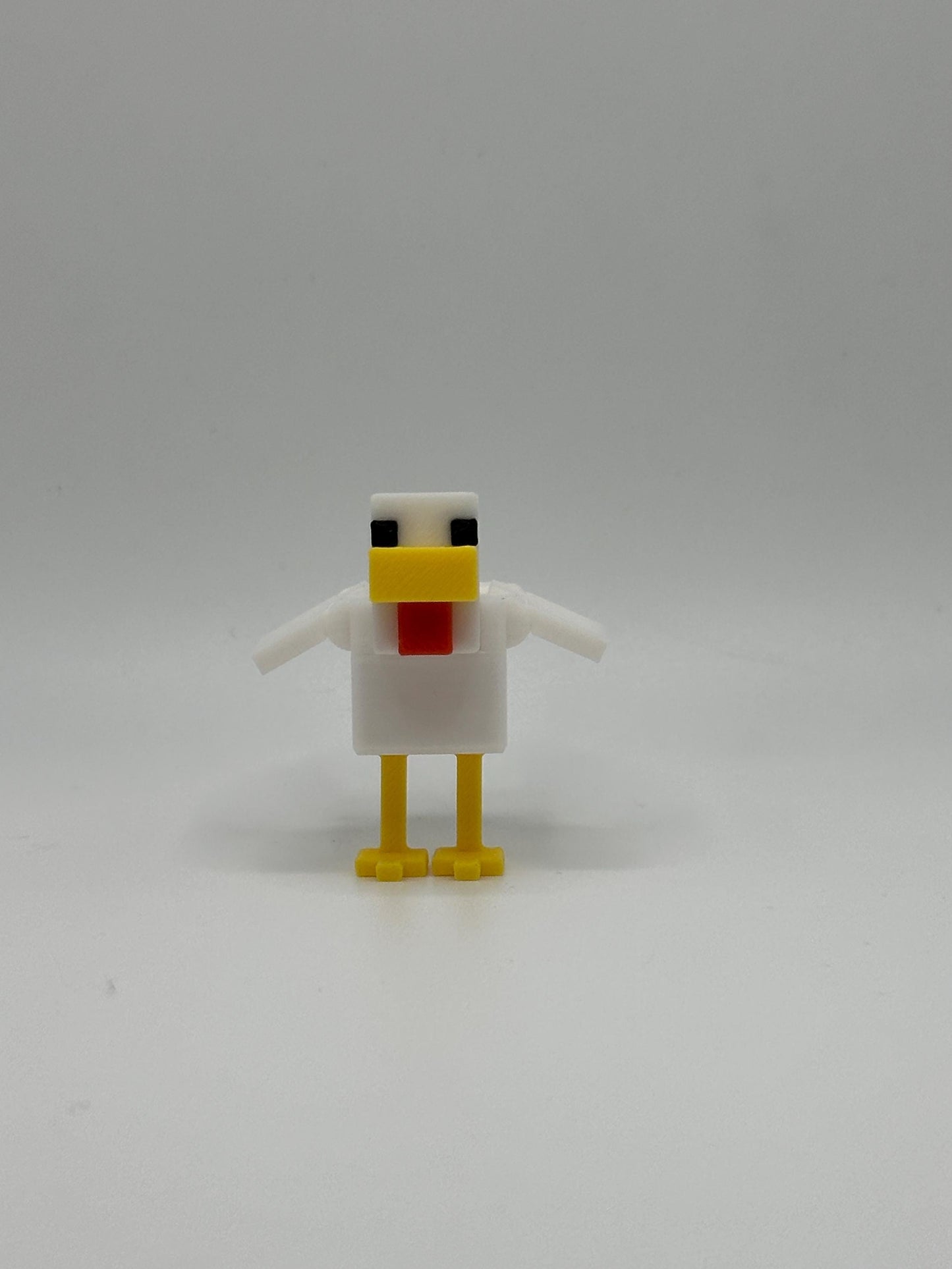 Articulated Chicken | 3D Printed Mini Figure | Gamer Gift | Pixel Style Desk Toy