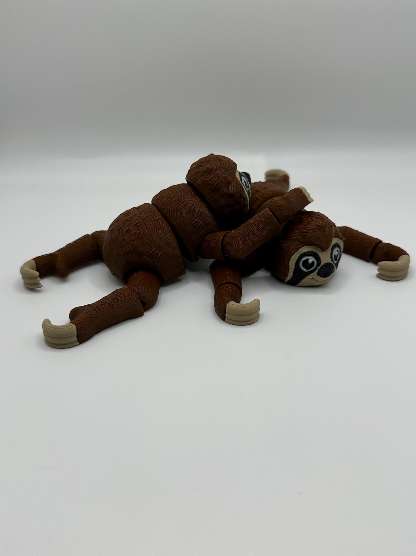 3D Printed Flexi Sloth: Articulated Fidget Toy, Desk Decor