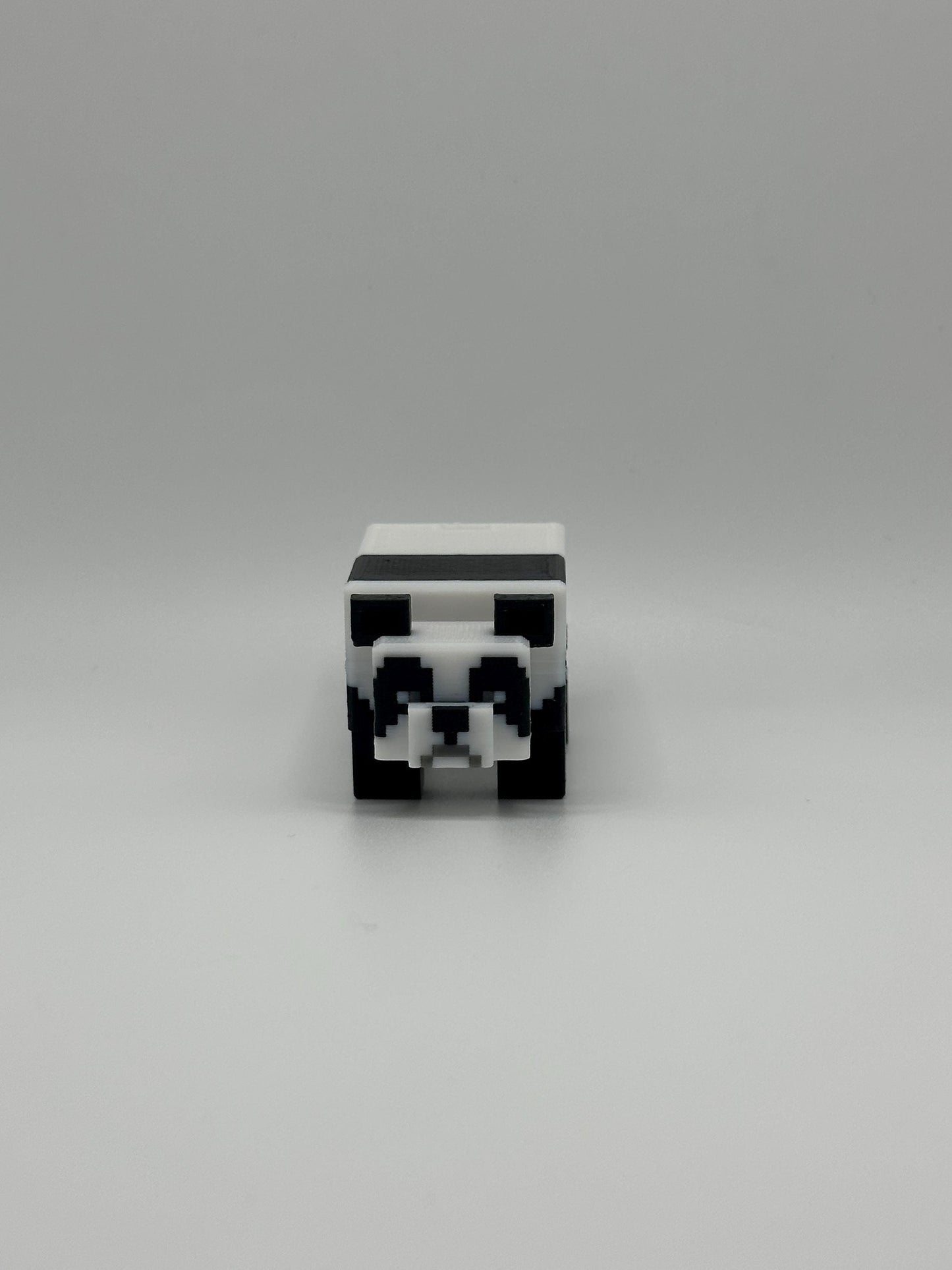 Articulated Sandbox Panda – 3D Printed Movable Toy – Pixel Animal Figure – Gamer Gift or Desk Decor