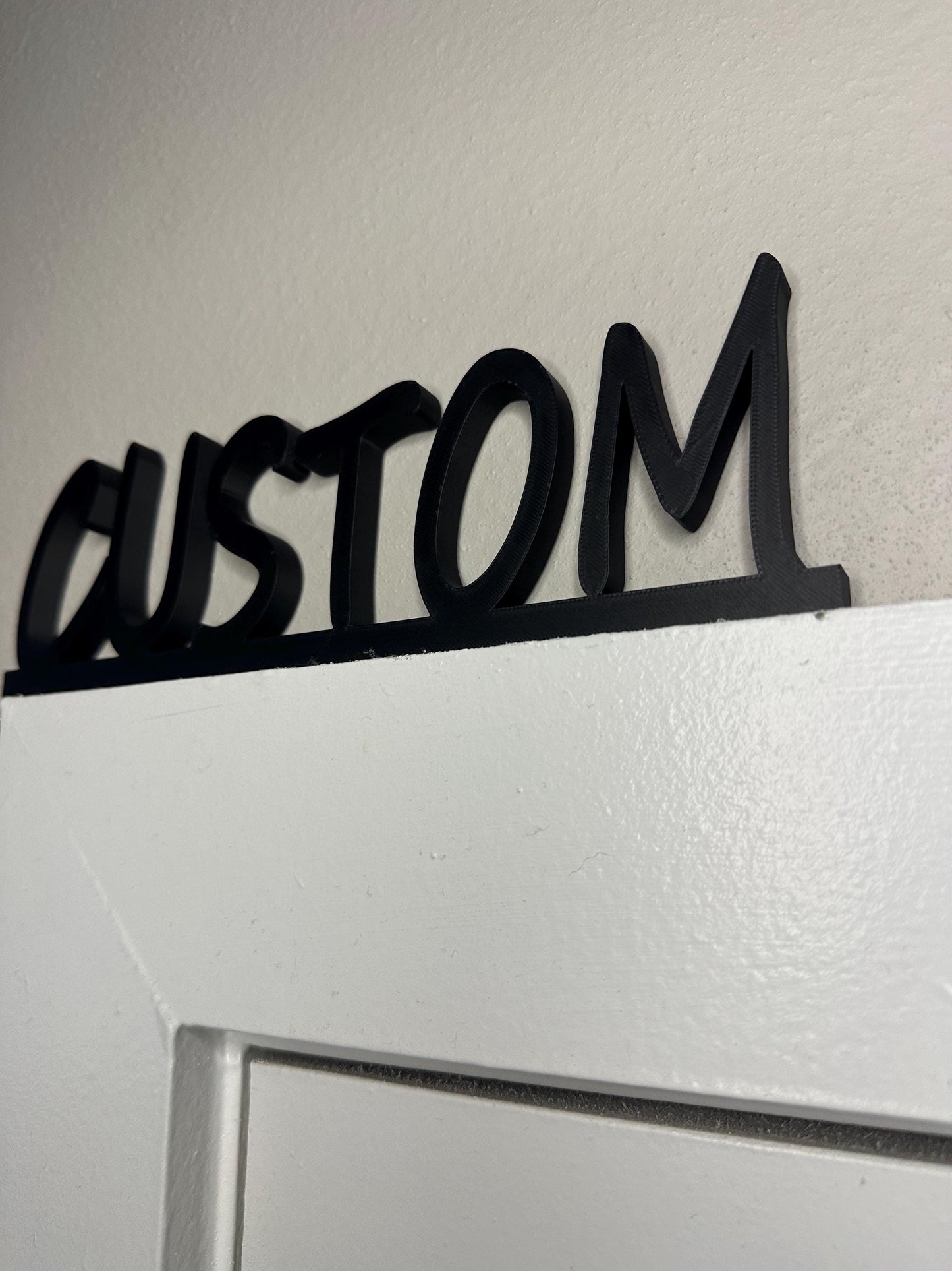 Custom 3D Printed Door Frame Name Sign: Personalized Wall Decor