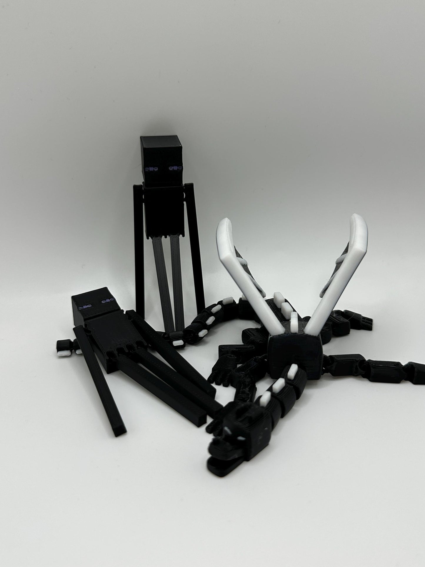 3D Printed Articulated Voidman & Dragon Figures - Gamer Gift Set