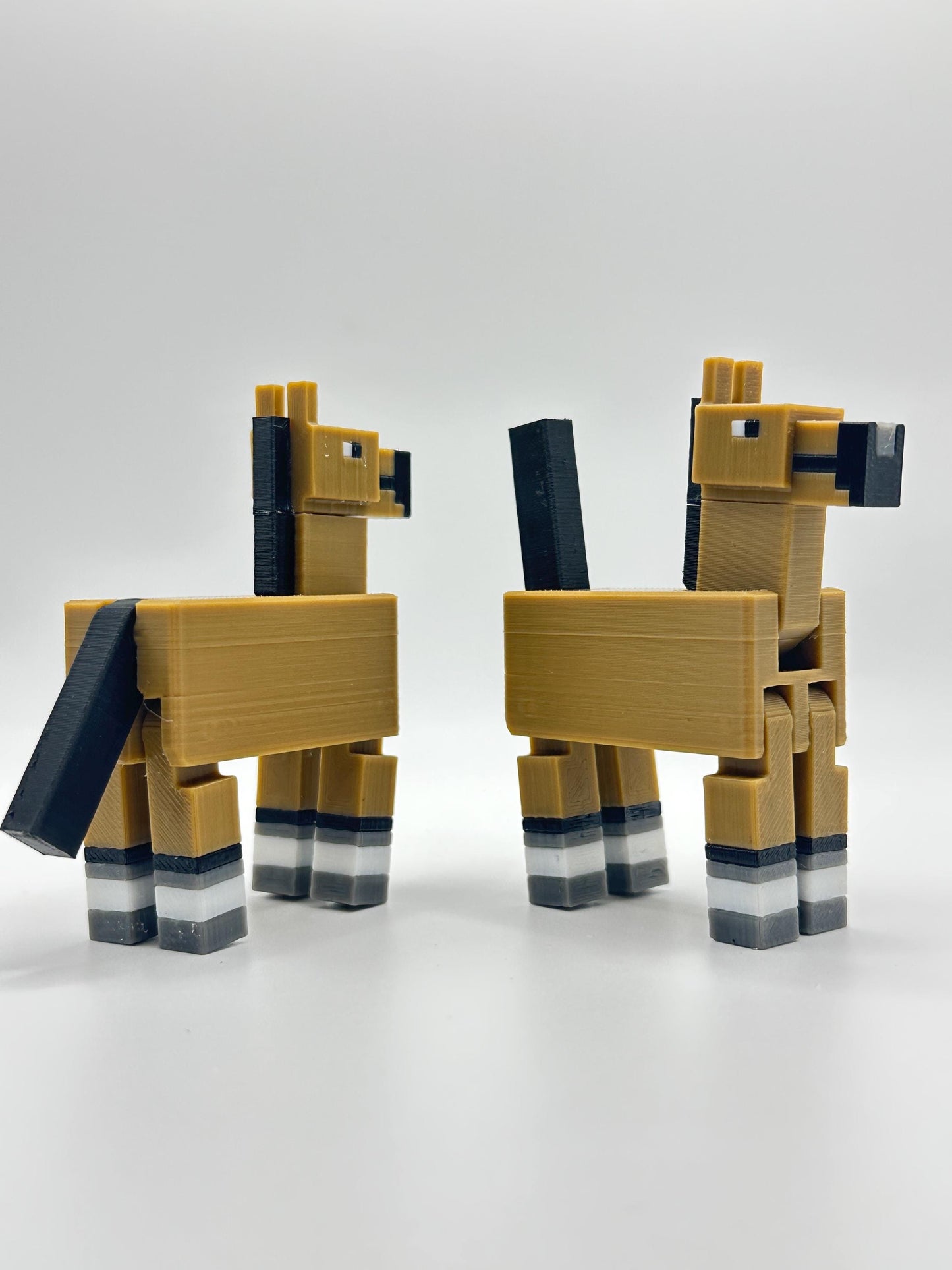 Sandbox Horse β Pixel Style 3D Printed Figure | Articulated Legs | Sold Individually