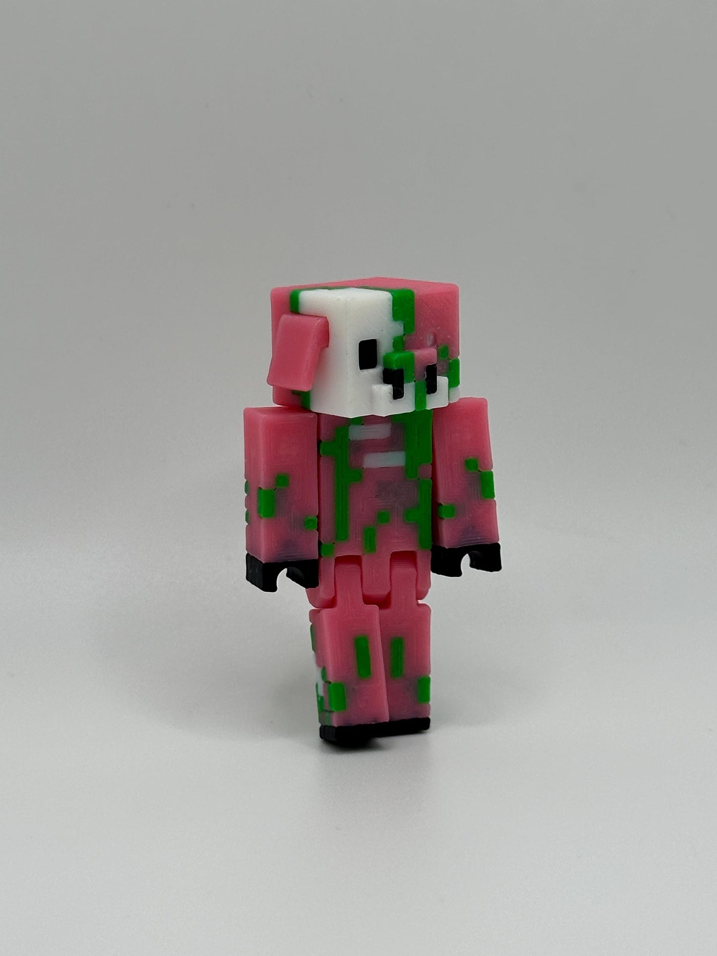 Articulated Sandbox inspired Zombie Pigman Figure – 3D Printed Movable Collectible & Gamer Gift