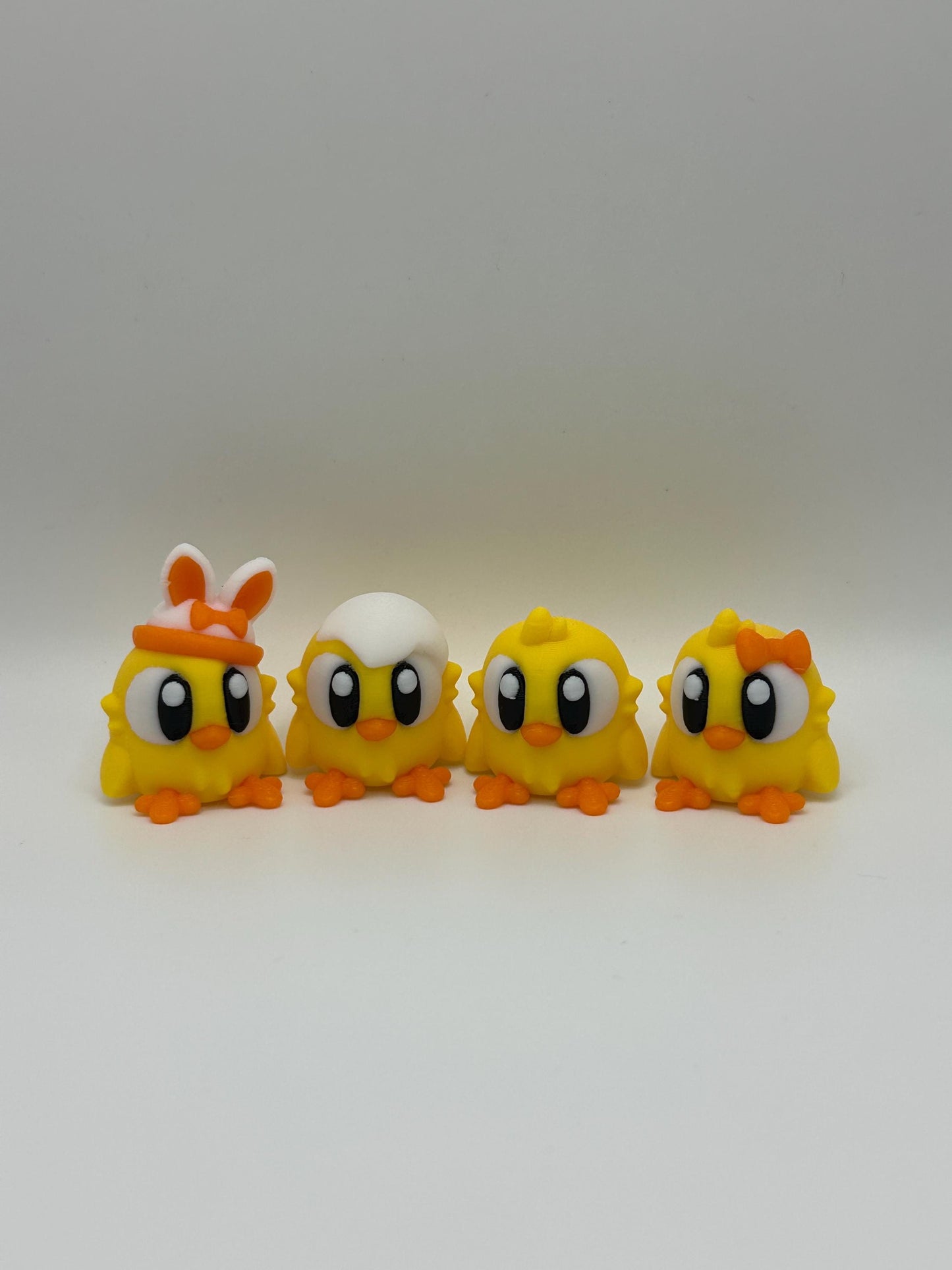 3D Printed Easter Set: Customizable Chick, Bunny & Egg Decor