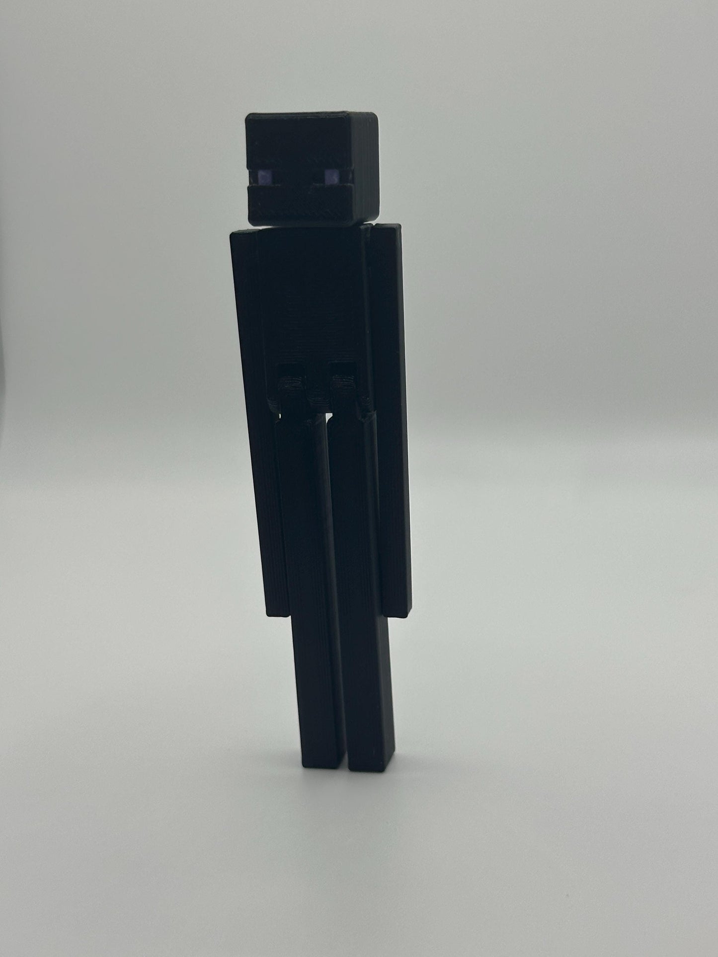 Articulated VoidMan Figure – 3D Printed Toy | Poseable pixel-Inspired Keychain Option