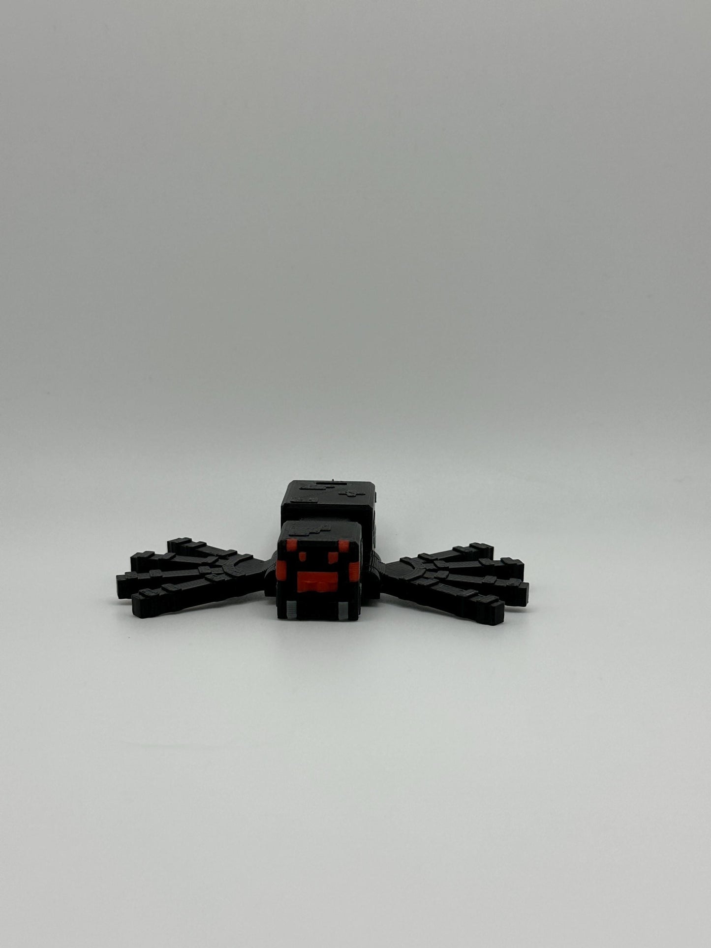 Articulated Pixel Spider | 3D Printed Toy & Poseable Gamer Gift | Pixel Style Decoration for Fans