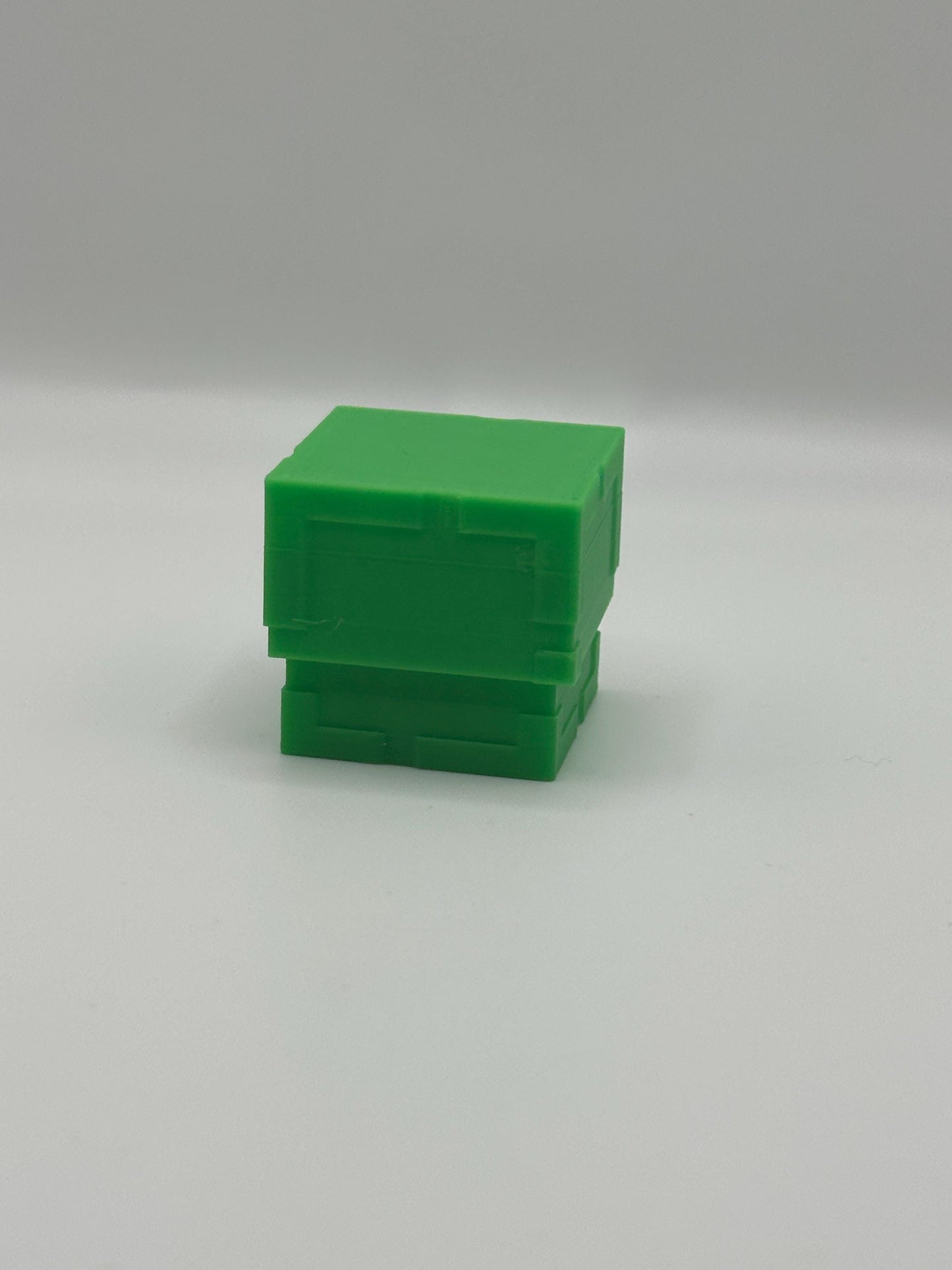 Green Slime Fidget Toy | Pixel Cube Clicker | Stress Relief Gift