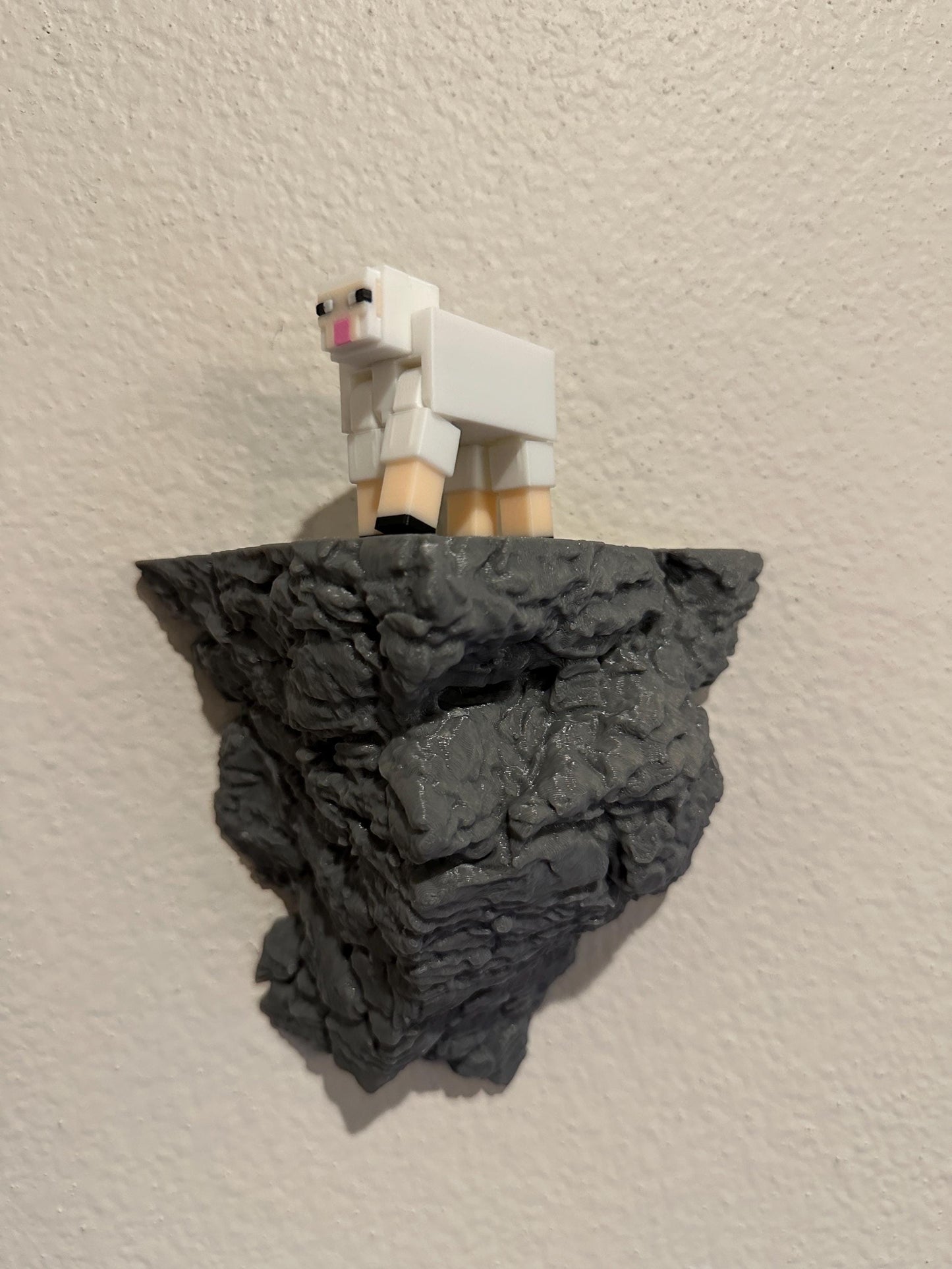 3D Printed Cliff Display Shelf: Rock Ledge for Figurines