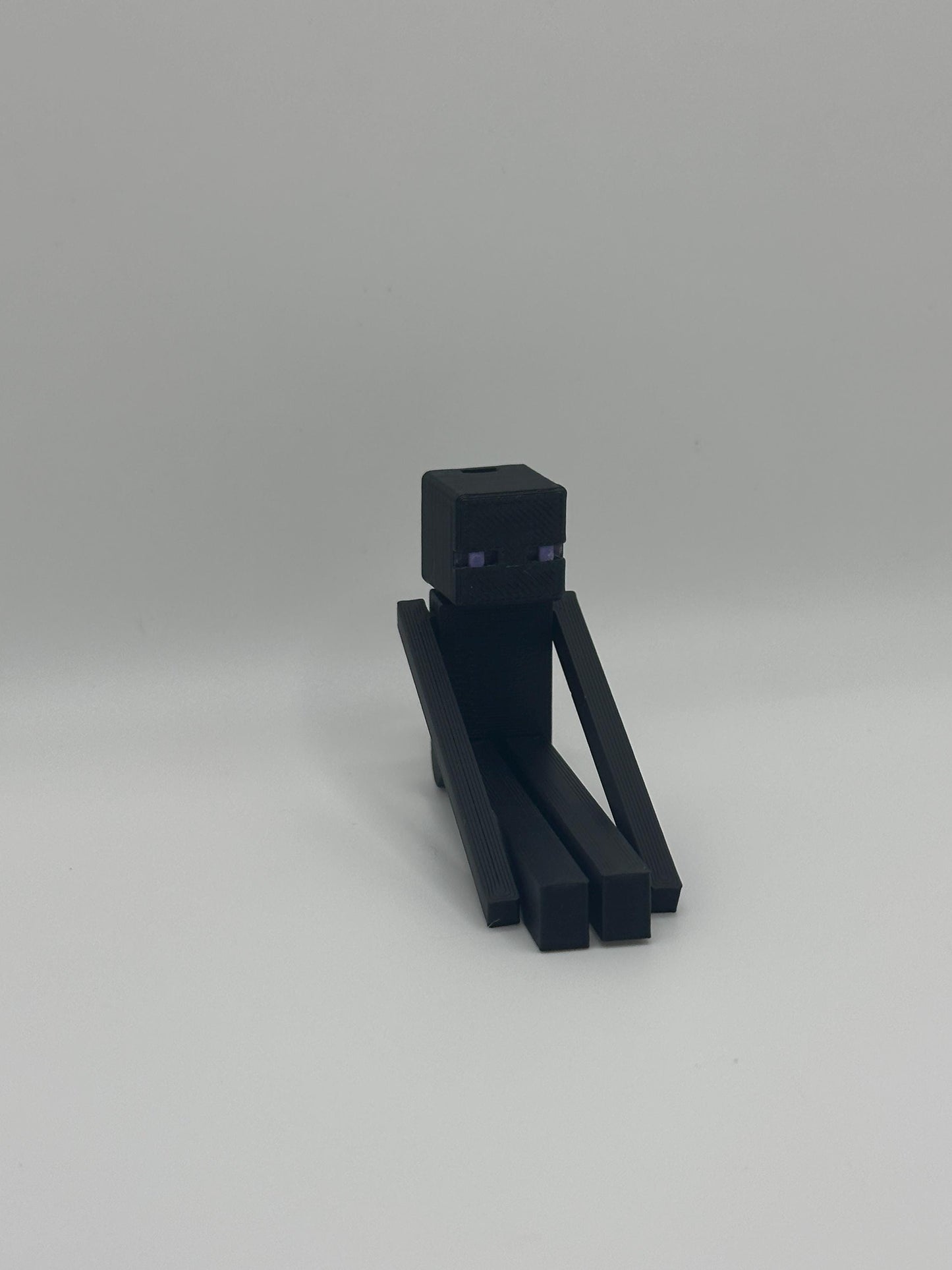 Articulated VoidMan Figure – 3D Printed Toy | Poseable pixel-Inspired Keychain Option