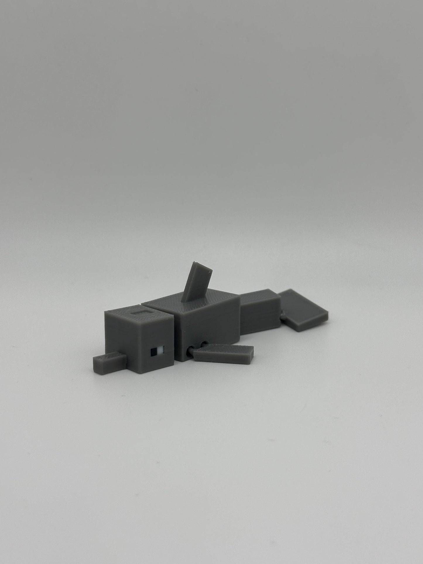 Sandbox Dolphin – 3D Printed Pixel Dolphin Figure for Gamer Gifts, Desk Toys & Collectors