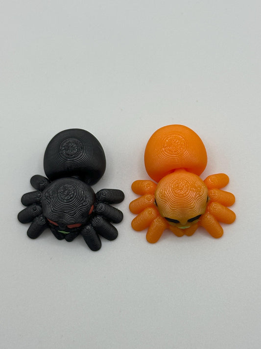 Articulated Halloween Spider Figurine: Fidget Toy, Saber3D