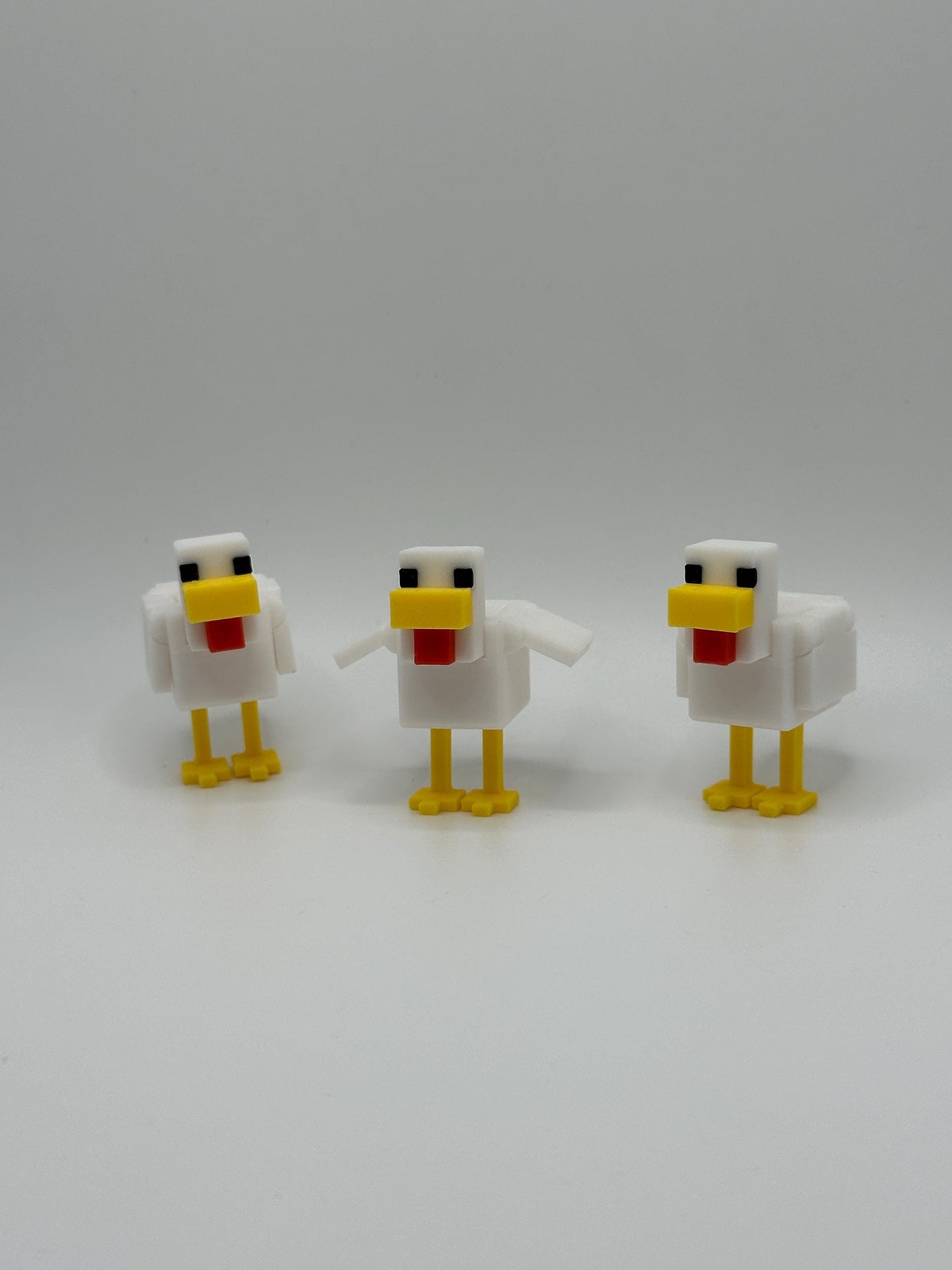 Articulated Chicken | 3D Printed Mini Figure | Gamer Gift | Pixel Style Desk Toy