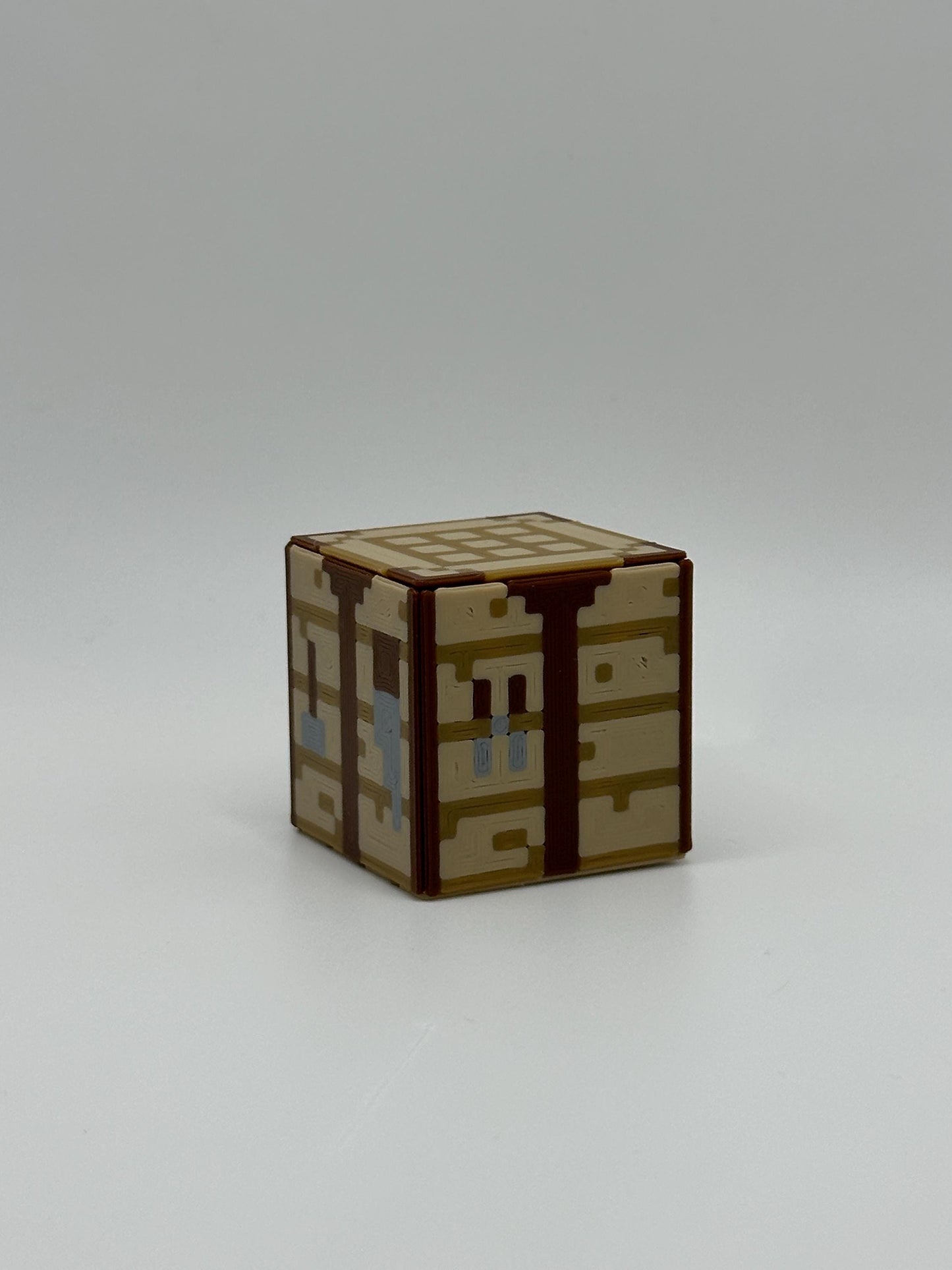 Crafting Block – 3D Printed Single Display Cube | Pixelated Style Decor