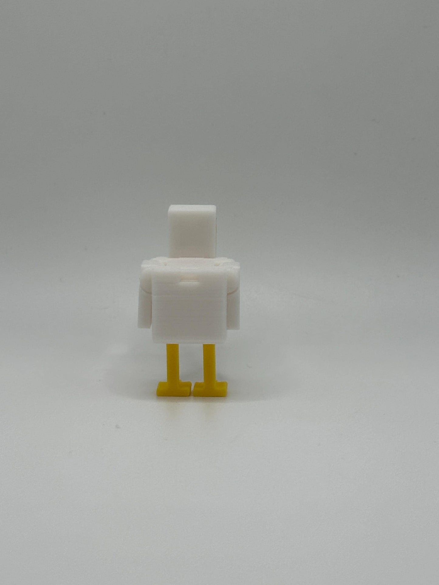 Articulated Chicken | 3D Printed Mini Figure | Gamer Gift | Pixel Style Desk Toy