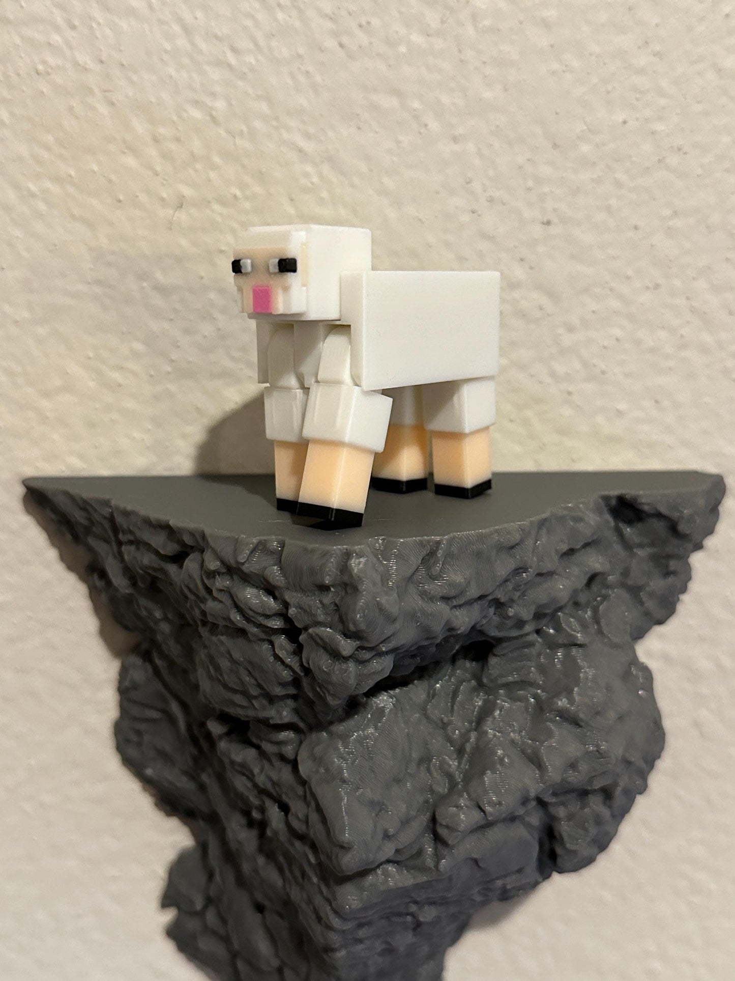 3D Printed Cliff Display Shelf: Rock Ledge for Figurines