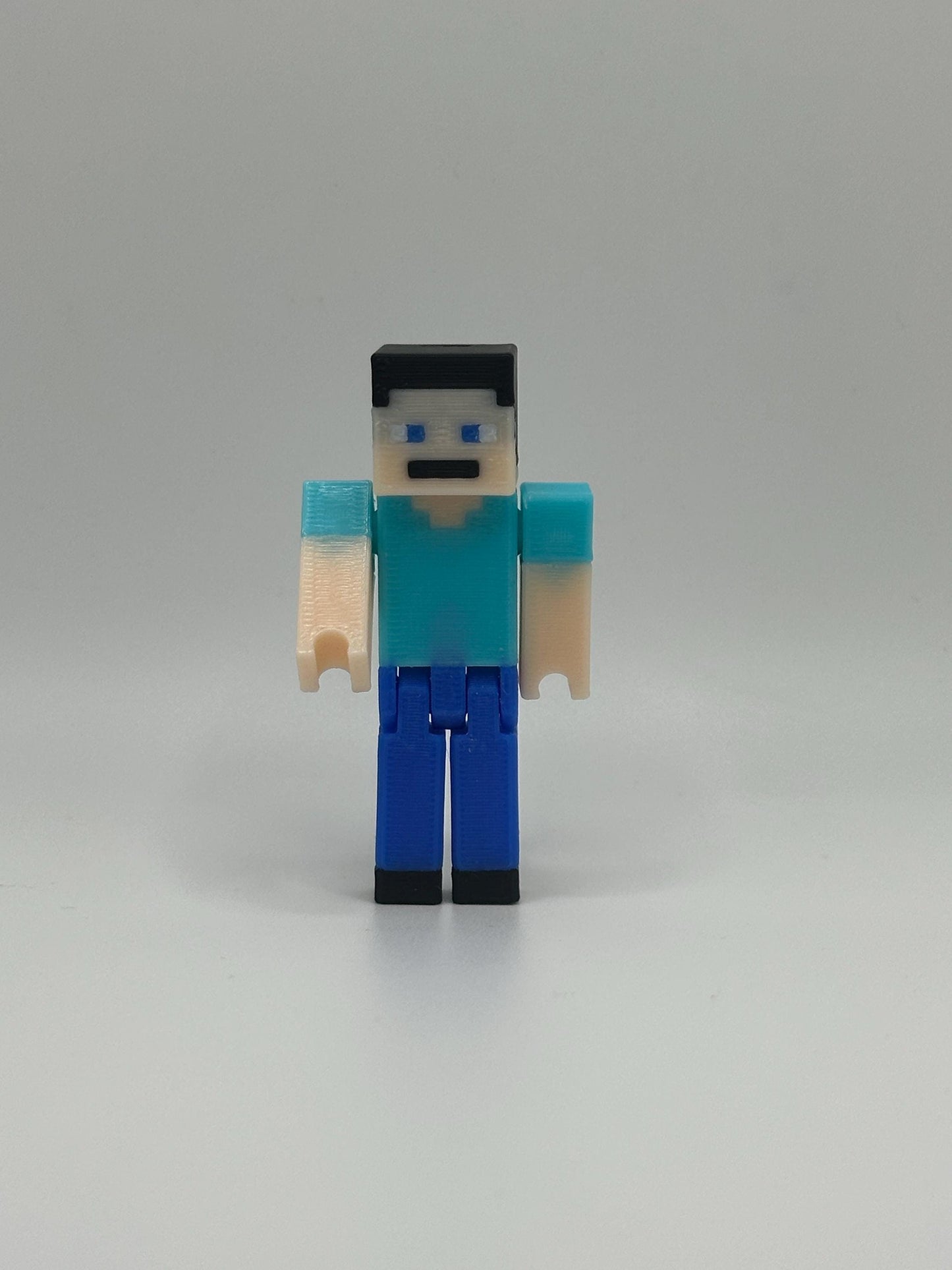 Articulated character Toy - 3D Printed Pixel Character, Poseable Action Figure, Perfect Gift for Gamers & Collectors