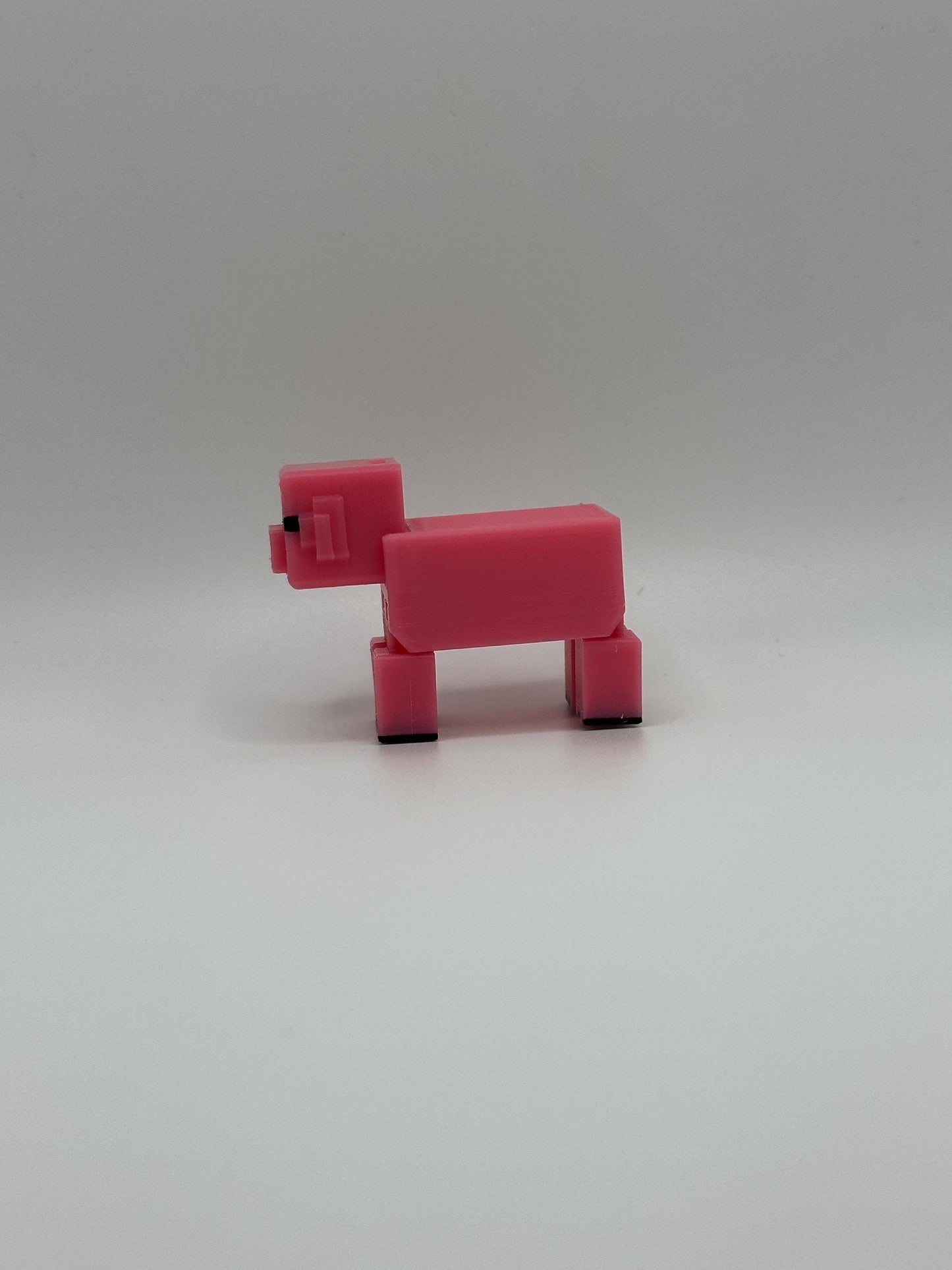 Sandbox Articulated Pig | 3D Printed Pixel Style Animal | Gamer Gift