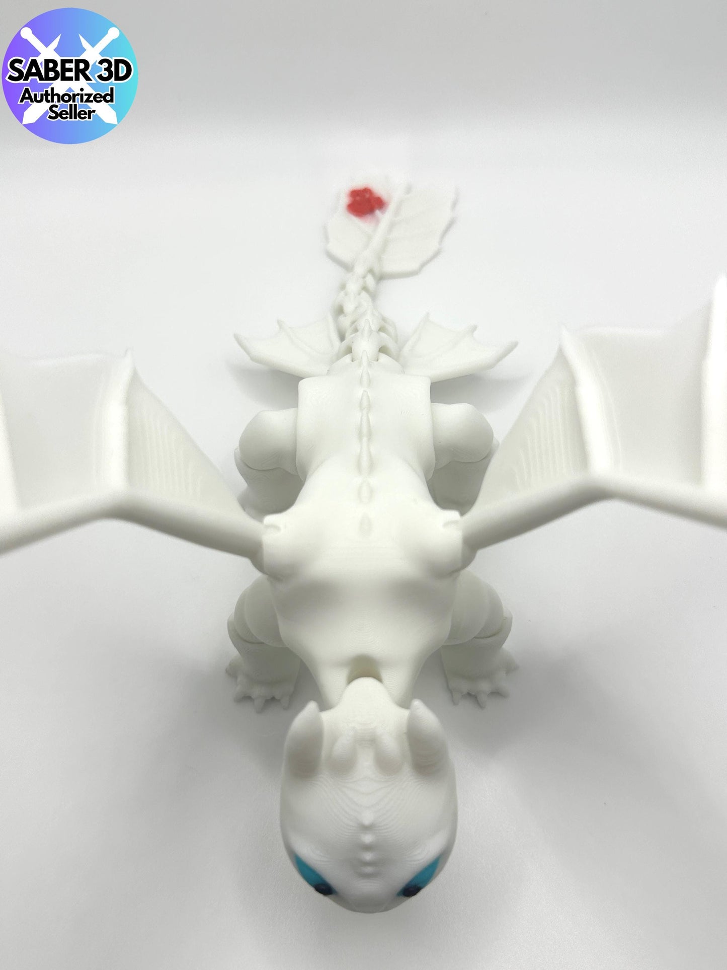 Light Fury Articulated Dragon – 3D Printed Poseable Figure