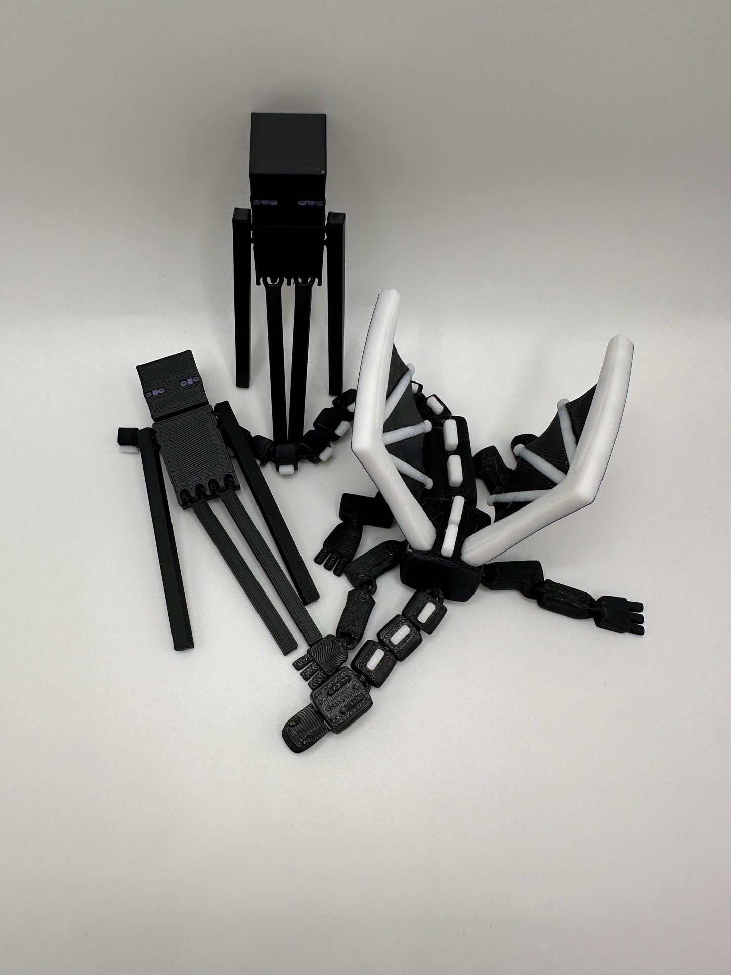 3D Printed Articulated Voidman & Dragon Figures - Gamer Gift Set