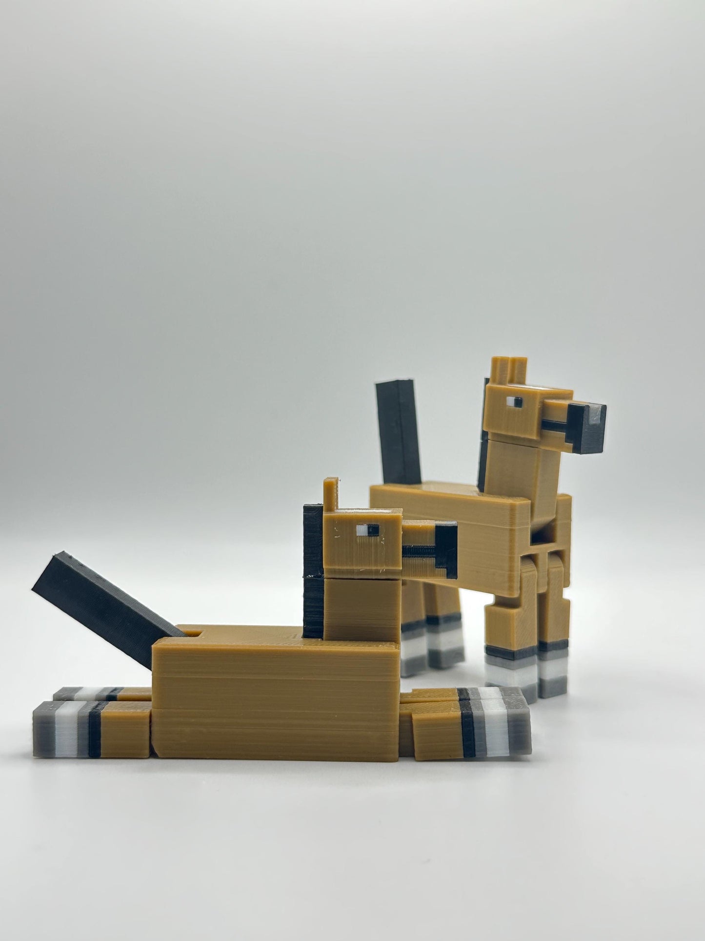 Sandbox Horse β Pixel Style 3D Printed Figure | Articulated Legs | Sold Individually