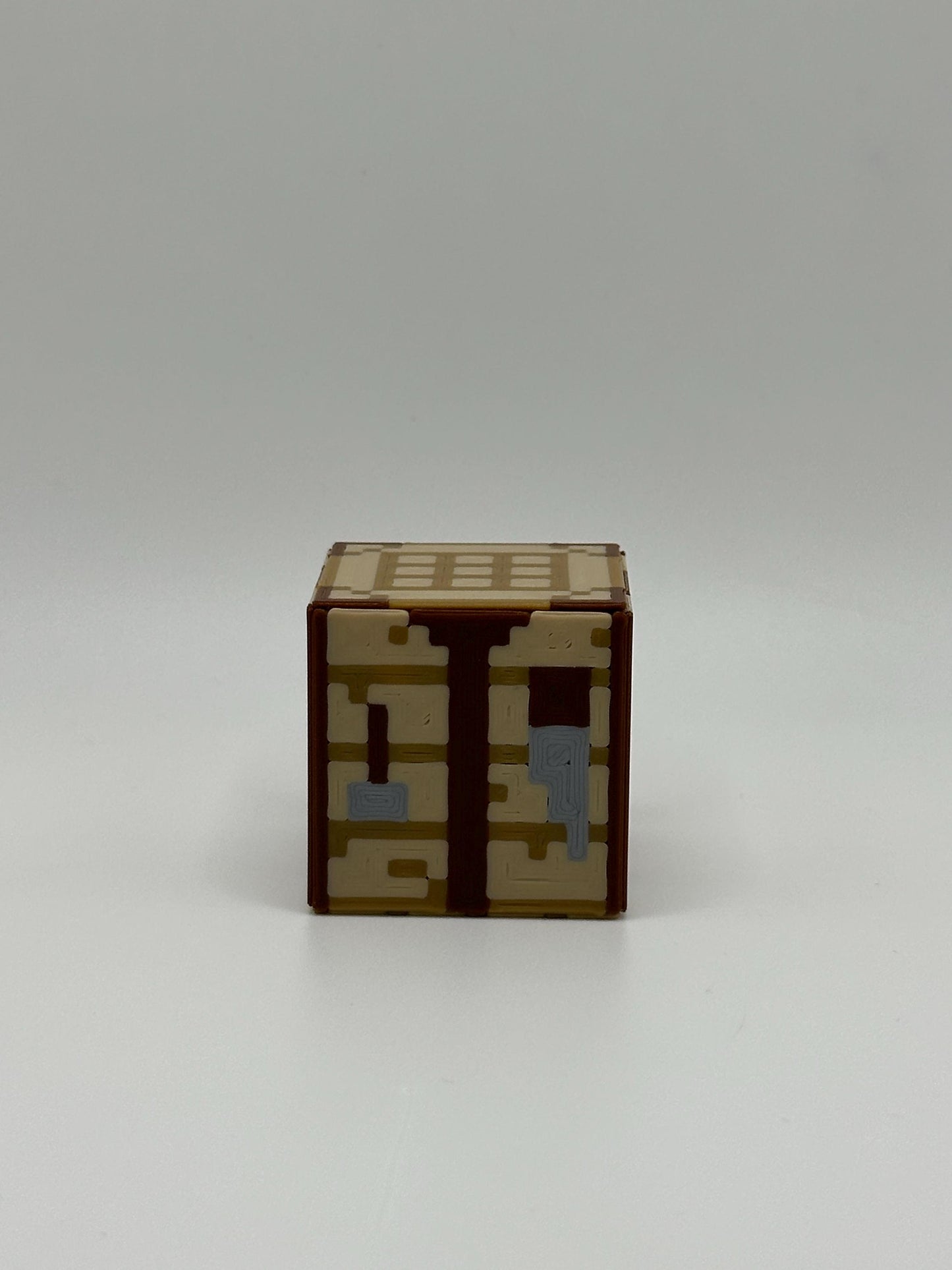 Crafting Block – 3D Printed Single Display Cube | Pixelated Style Decor