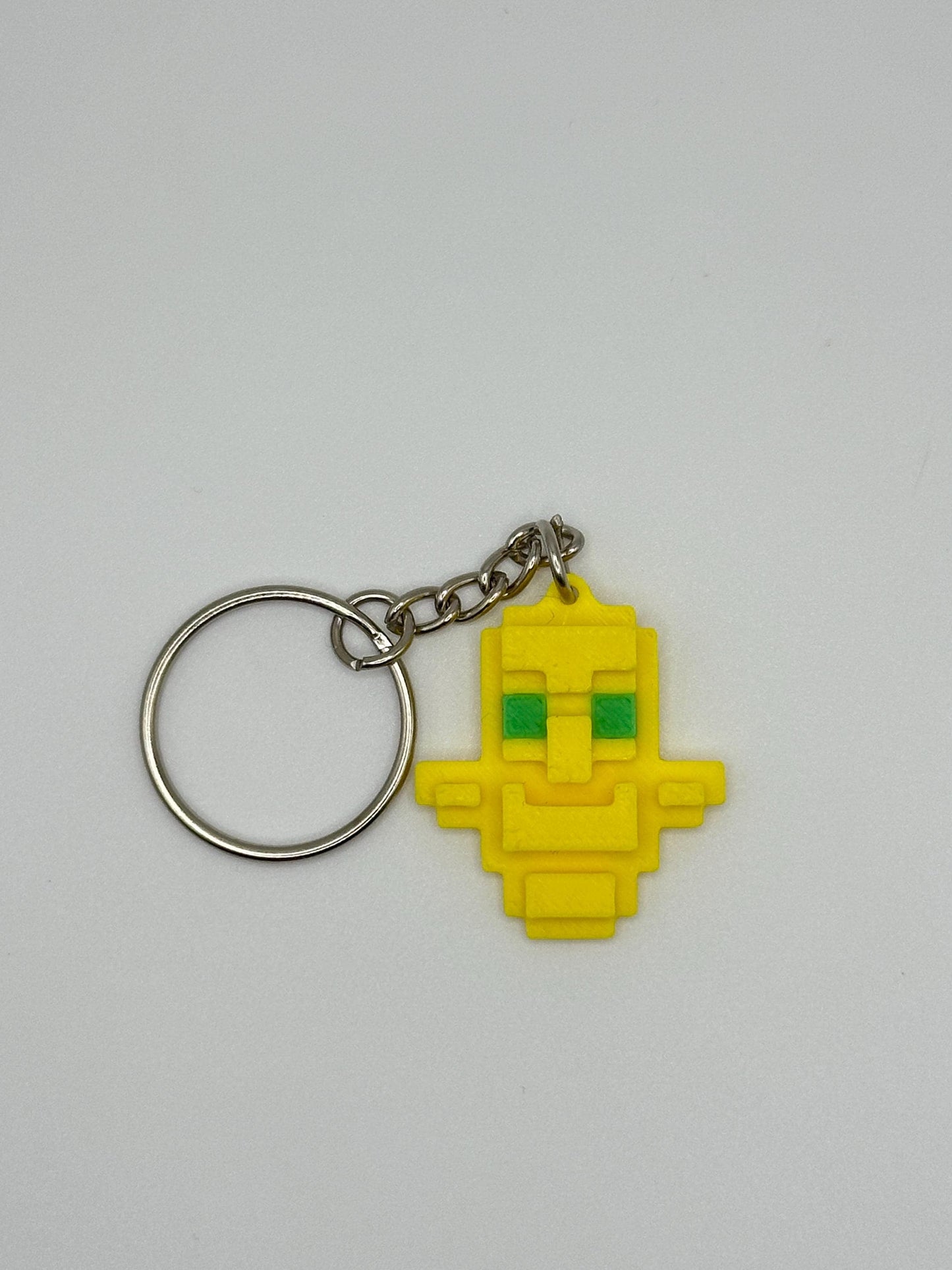 Sandbox Totem Keychain – Pixel Style Gamer Gift