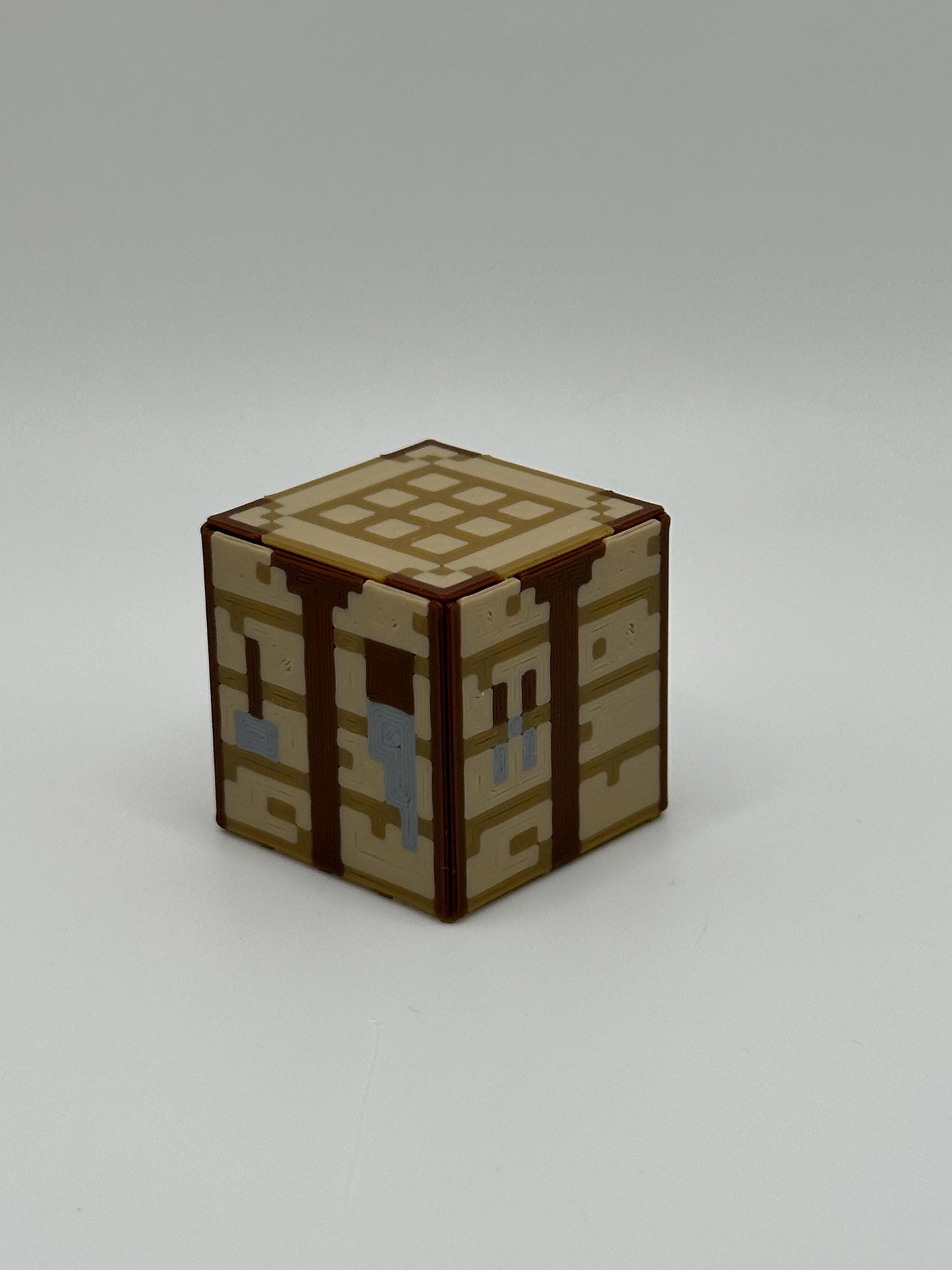 Crafting Block – 3D Printed Single Display Cube | Pixelated Style Decor