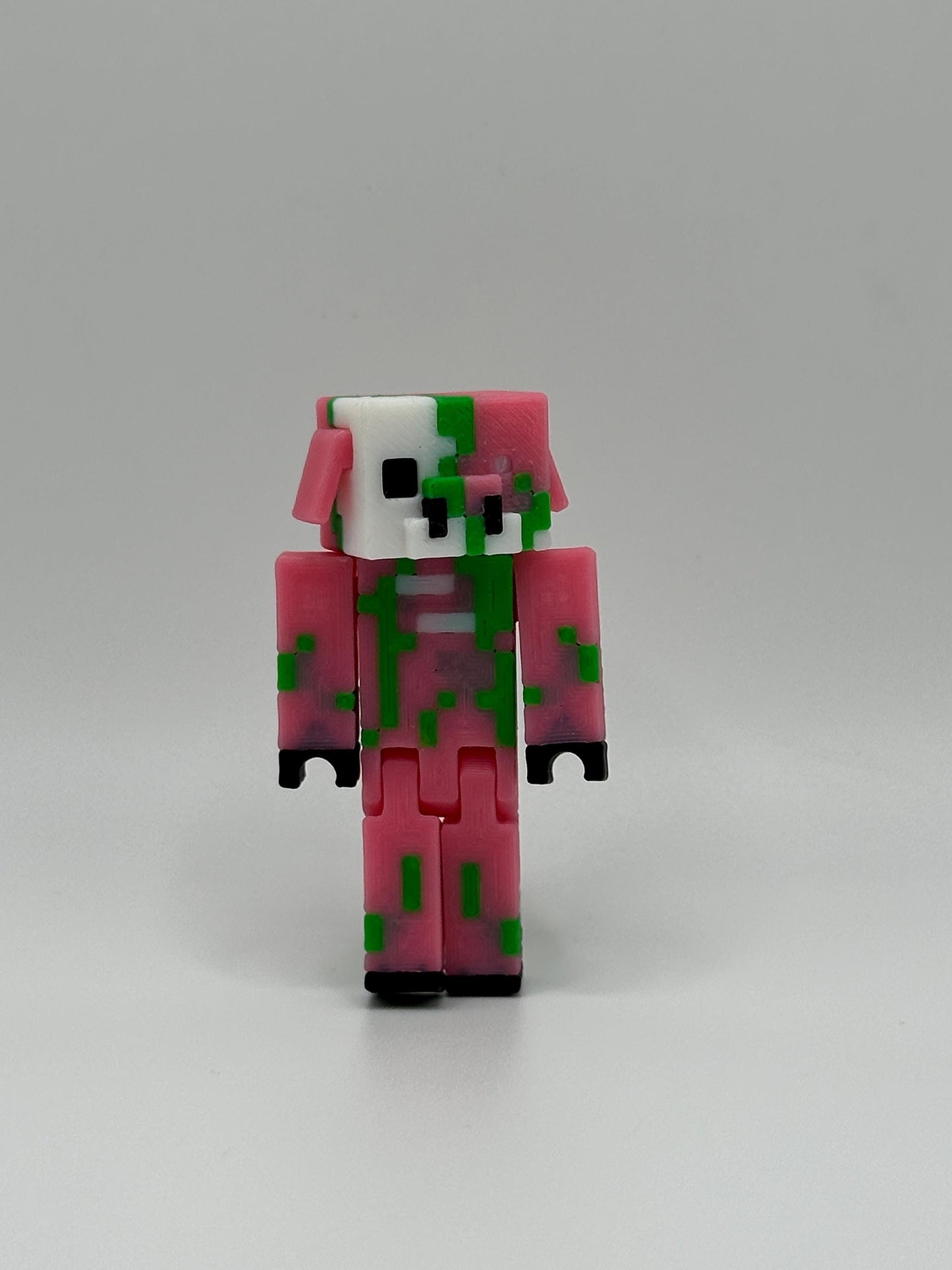 Articulated Sandbox inspired Zombie Pigman Figure – 3D Printed Movable Collectible & Gamer Gift