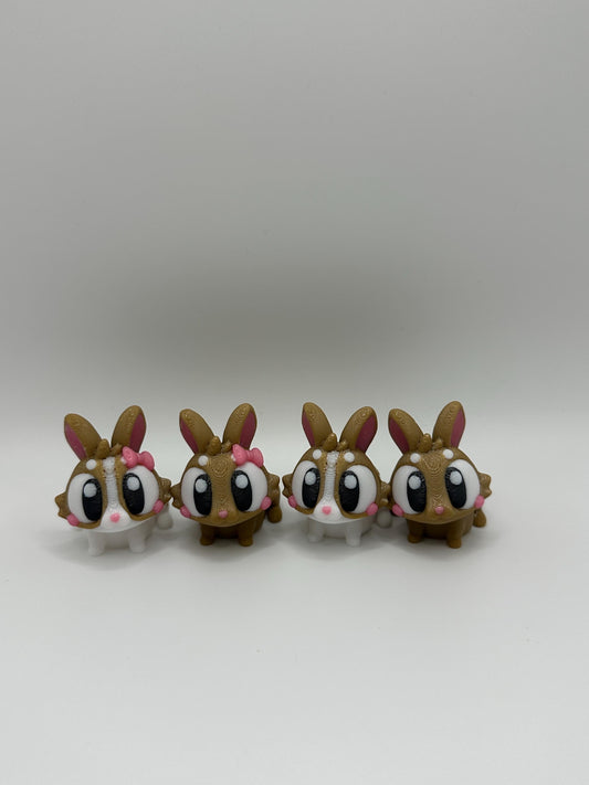 3D Printed Easter Set: Customizable Chick, Bunny & Egg Decor