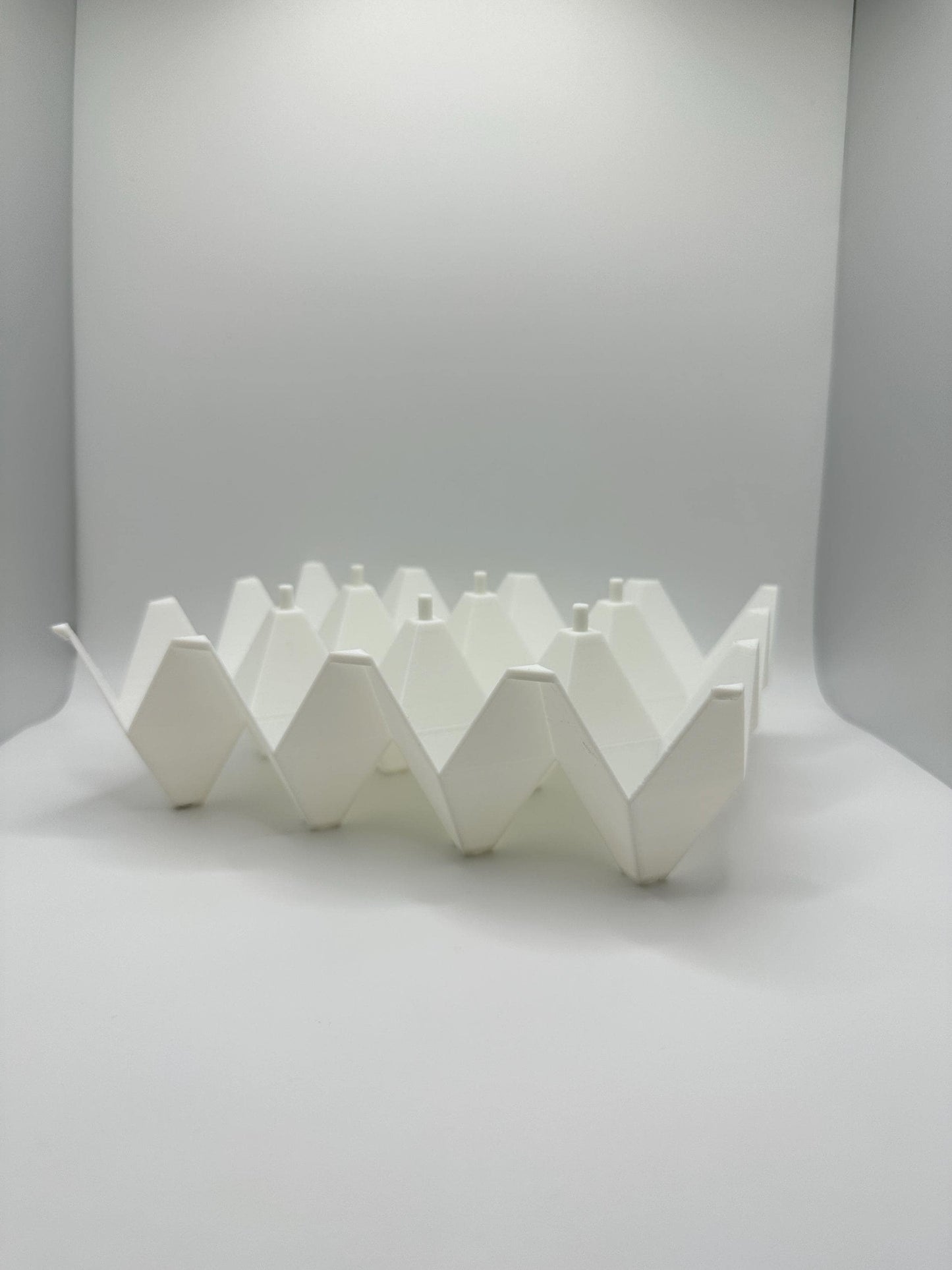 Modern Stackable Egg Holder Set – 3-Tier 3D Printed Rack Holds 30 Eggs