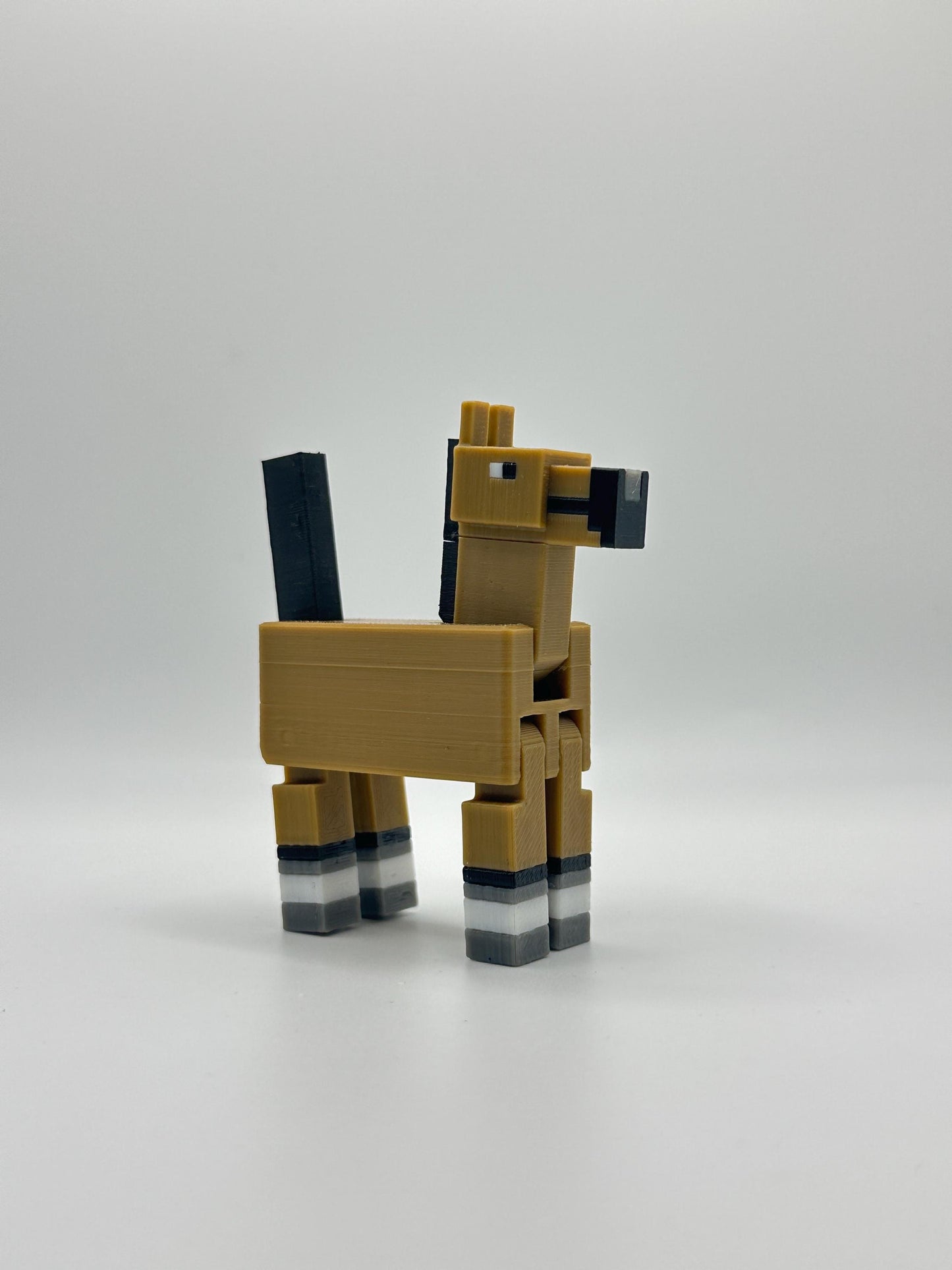 Sandbox Horse β Pixel Style 3D Printed Figure | Articulated Legs | Sold Individually