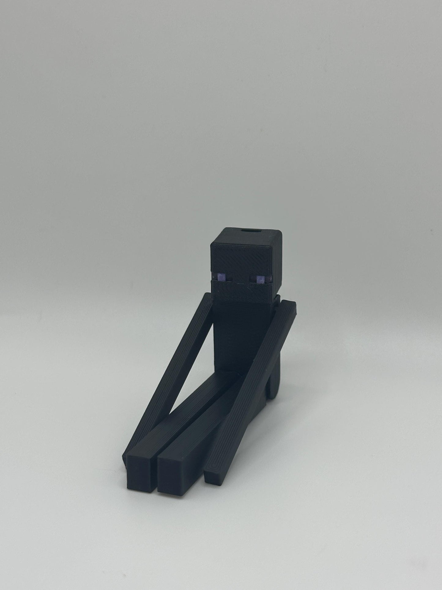 Articulated VoidMan Figure – 3D Printed Toy | Poseable pixel-Inspired Keychain Option