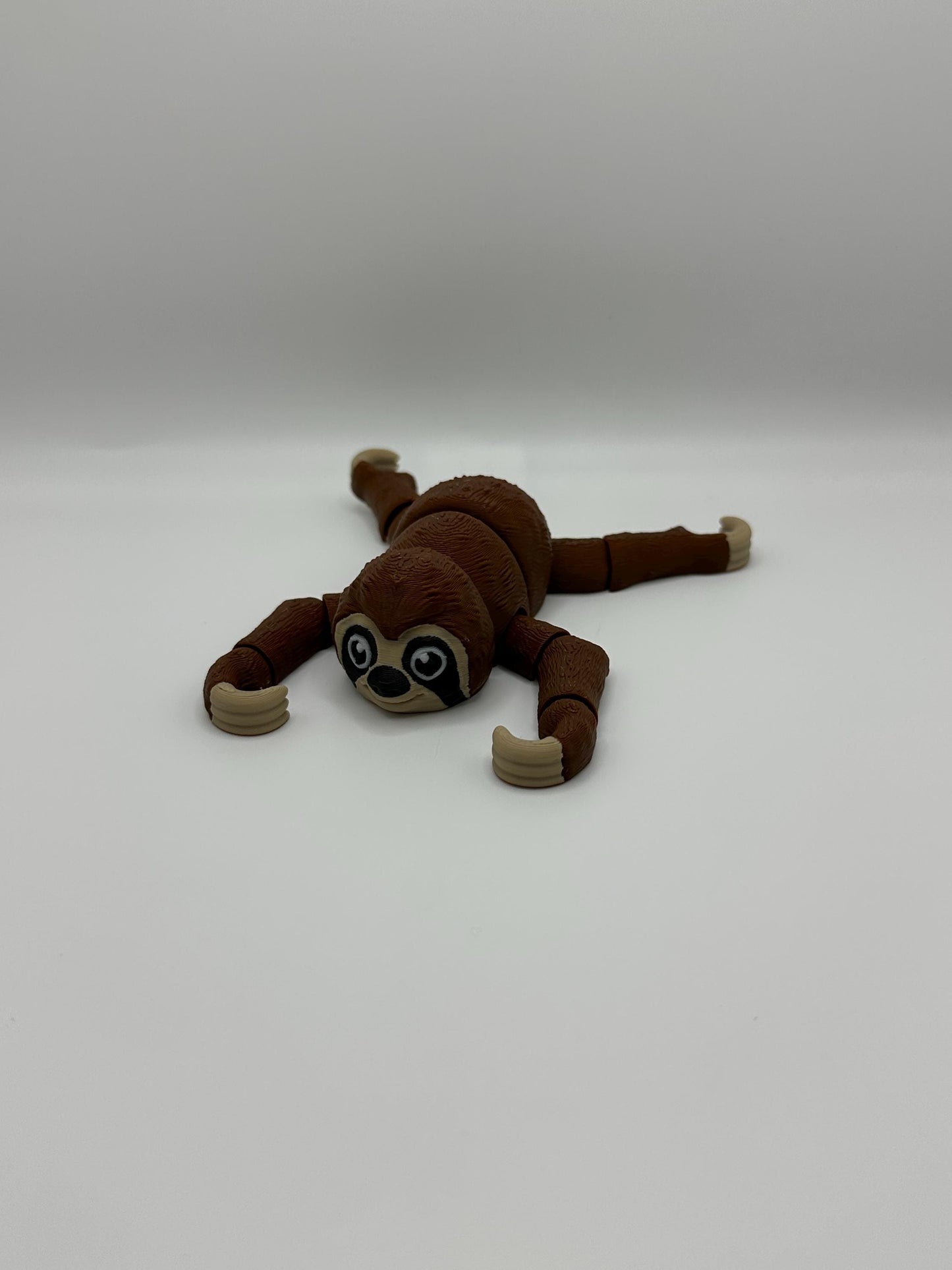 3D Printed Flexi Sloth: Articulated Fidget Toy, Desk Decor